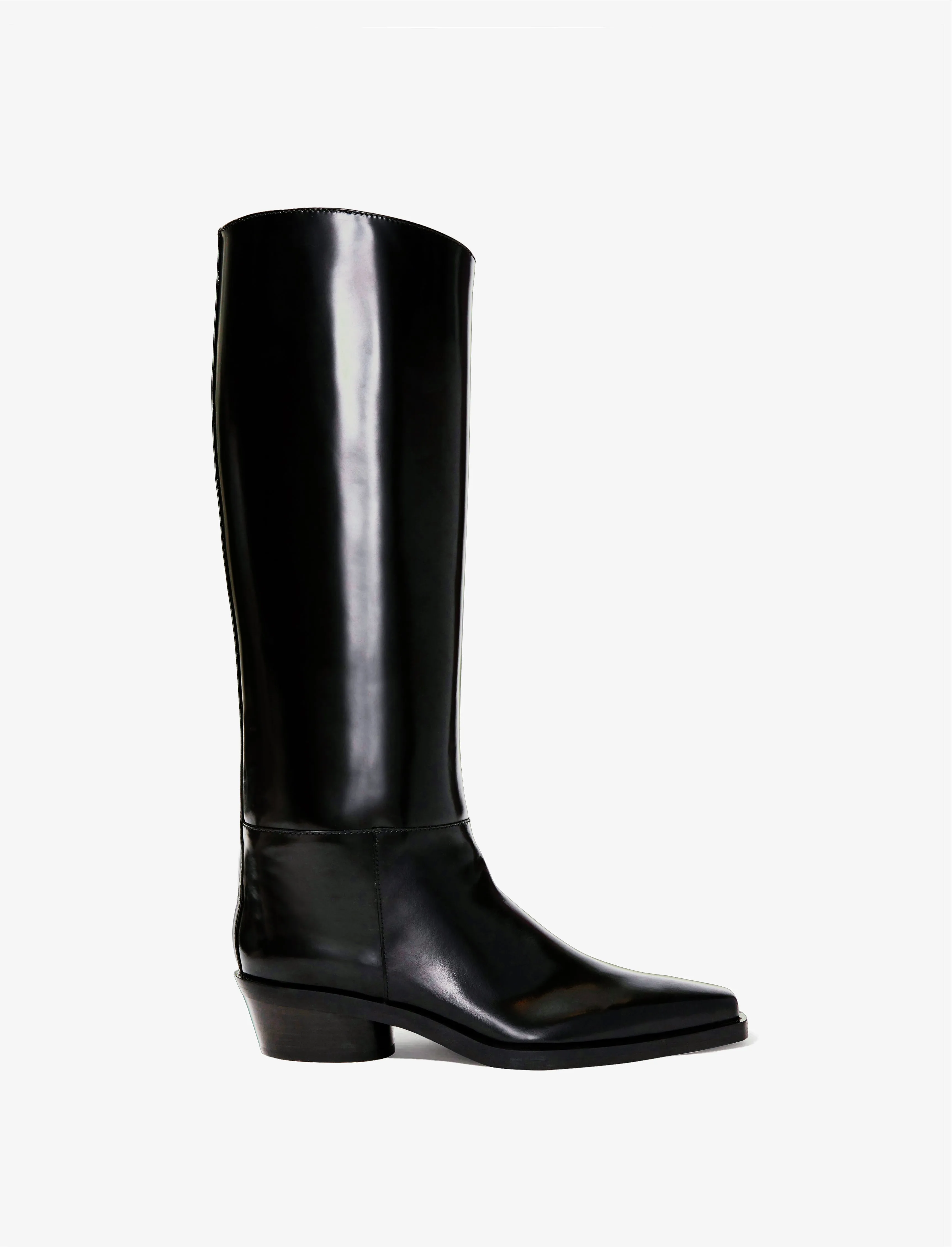 Bronco Knee High Boots in Spazzolato Leather sold by Proenza Schouler