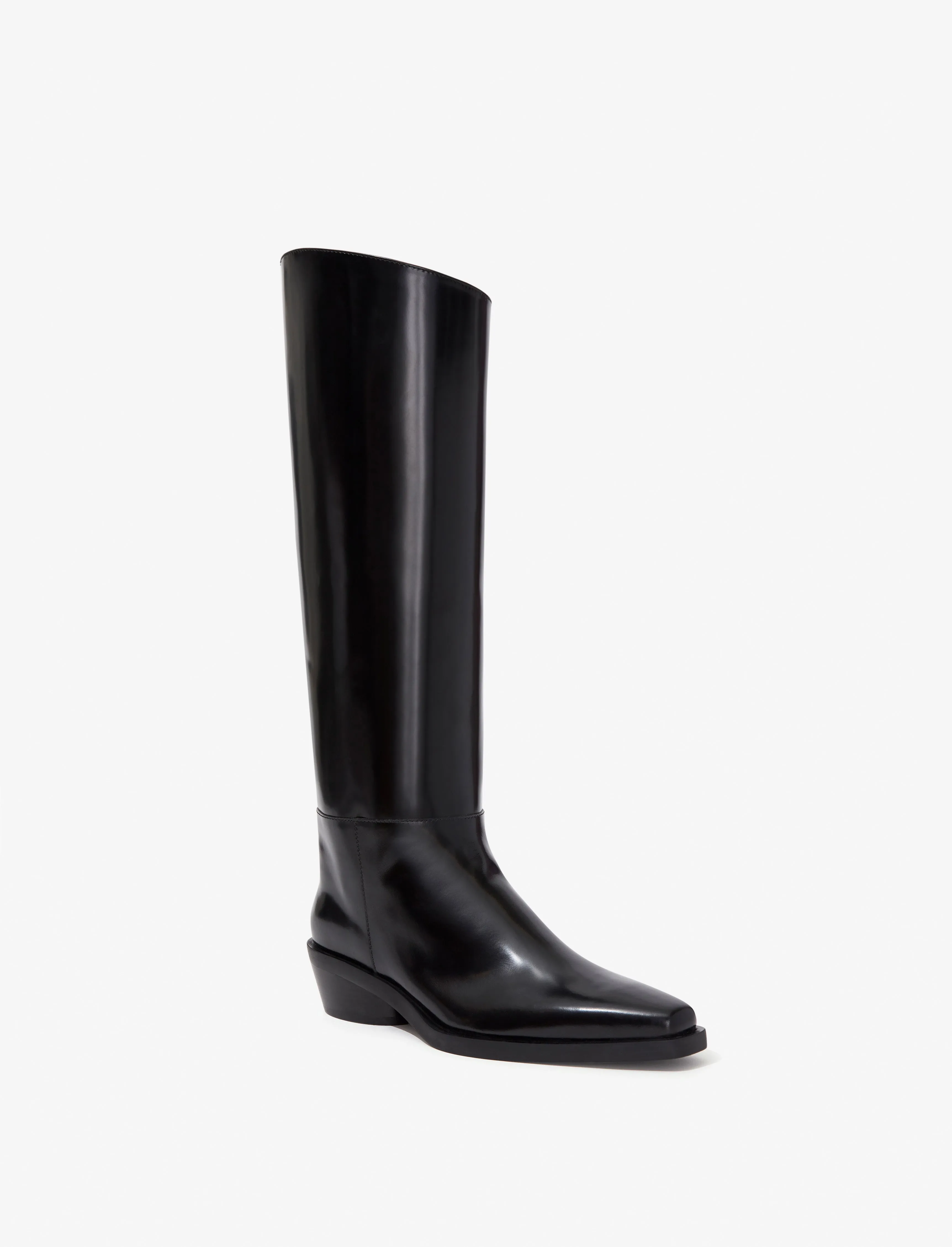 Bronco Knee High Boots in Spazzolato Leather sold by Proenza Schouler product image thumbnail 2