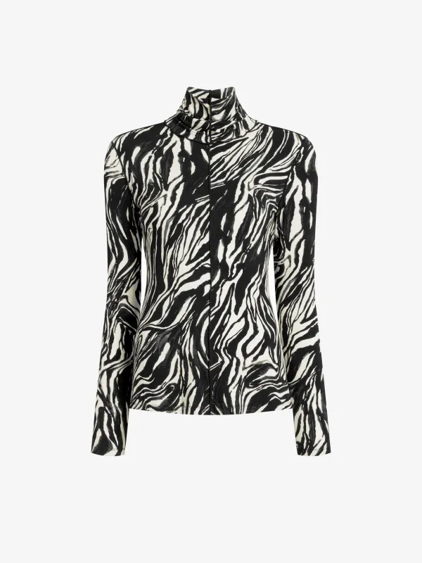 Audrey Top in Marble Jersey sold by Proenza Schouler