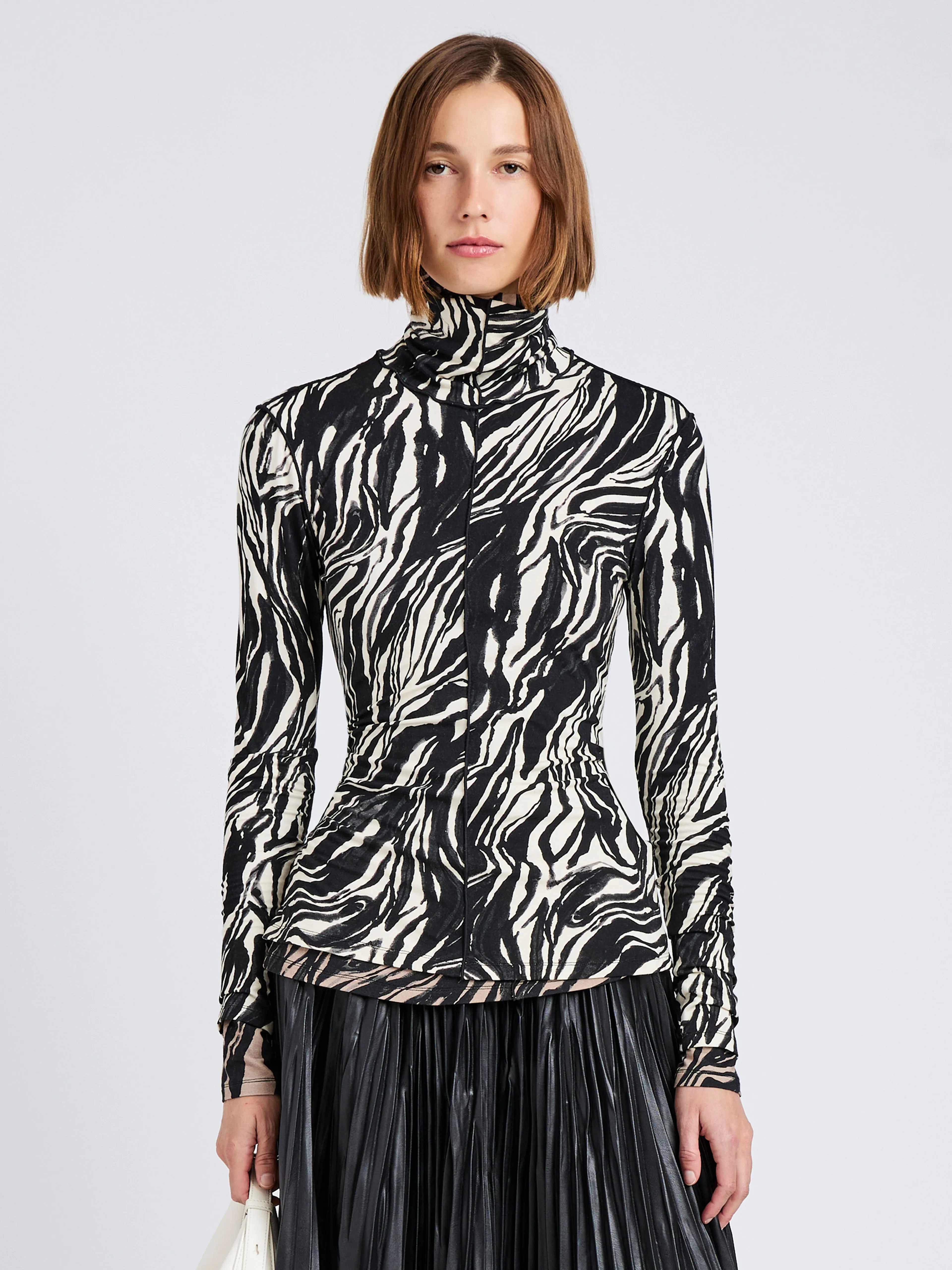 Audrey Top in Marble Jersey sold by Proenza Schouler product image thumbnail 2