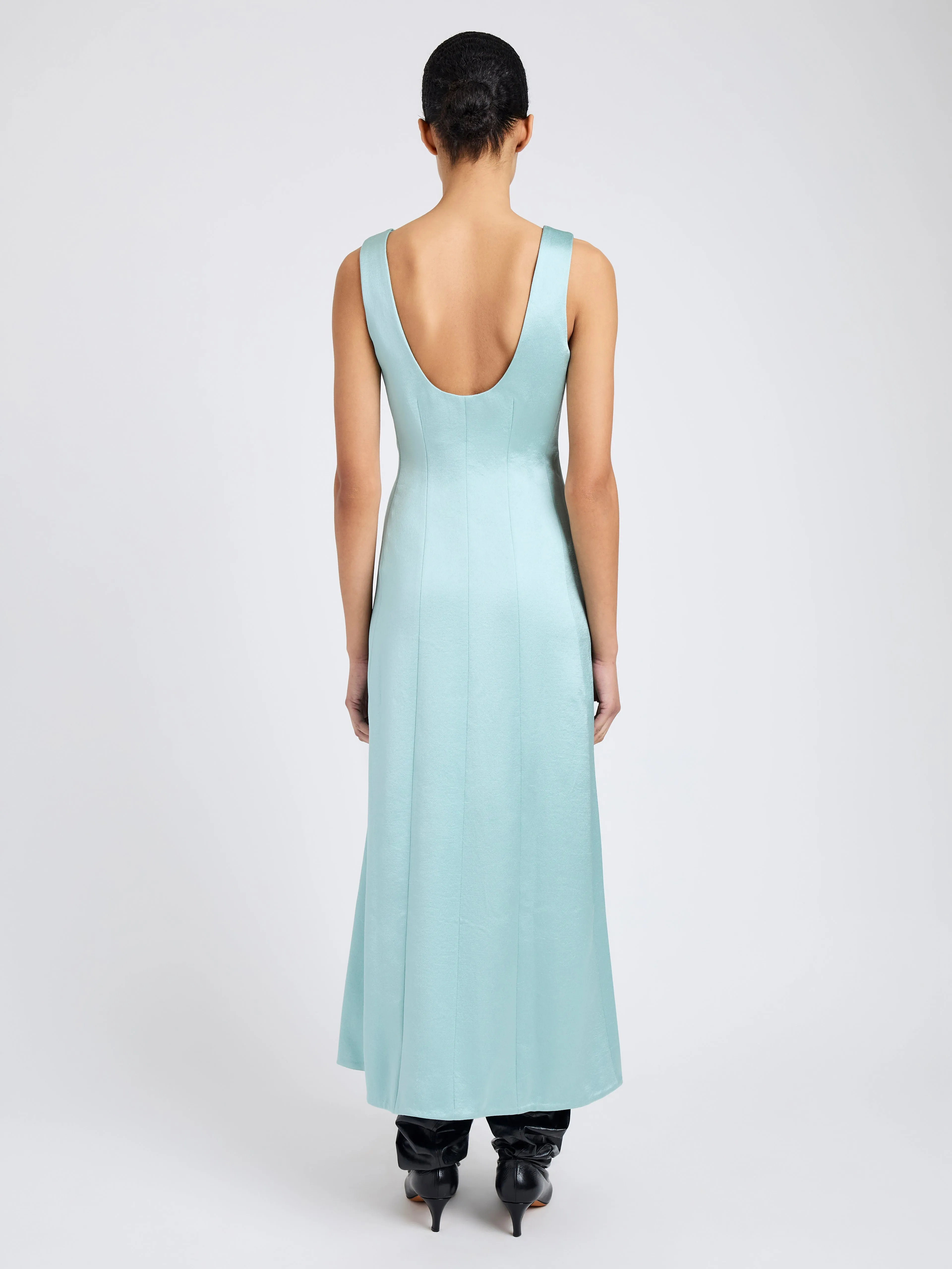 Isabelle Dress in Crinkled Crepe sold by Proenza Schouler product image thumbnail 4