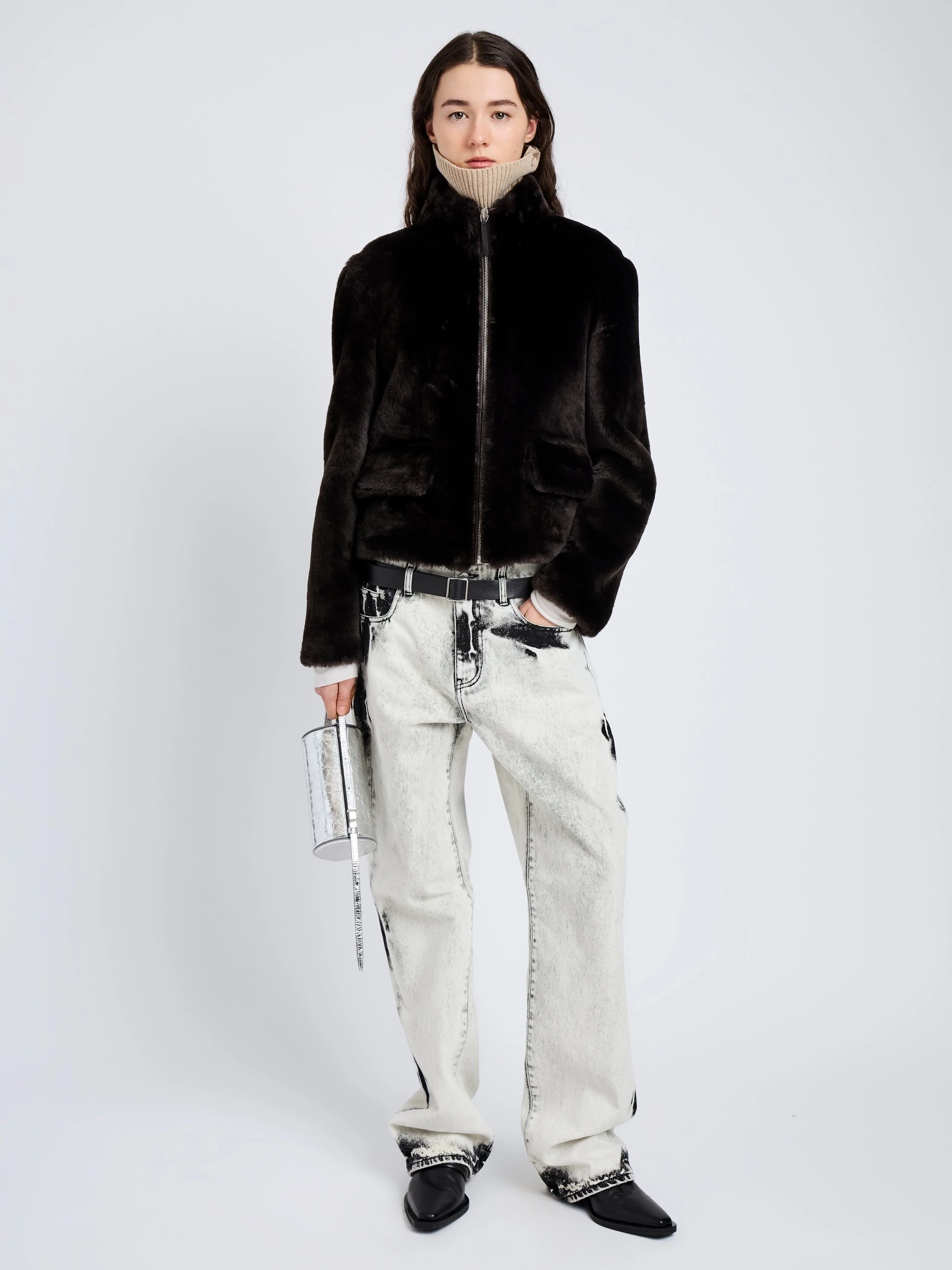 Scarlett Jacket in Shearling sold by Proenza Schouler product image thumbnail 3