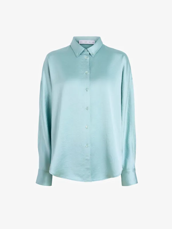 Caroline Shirt in Crinkled Crepe sold by Proenza Schouler