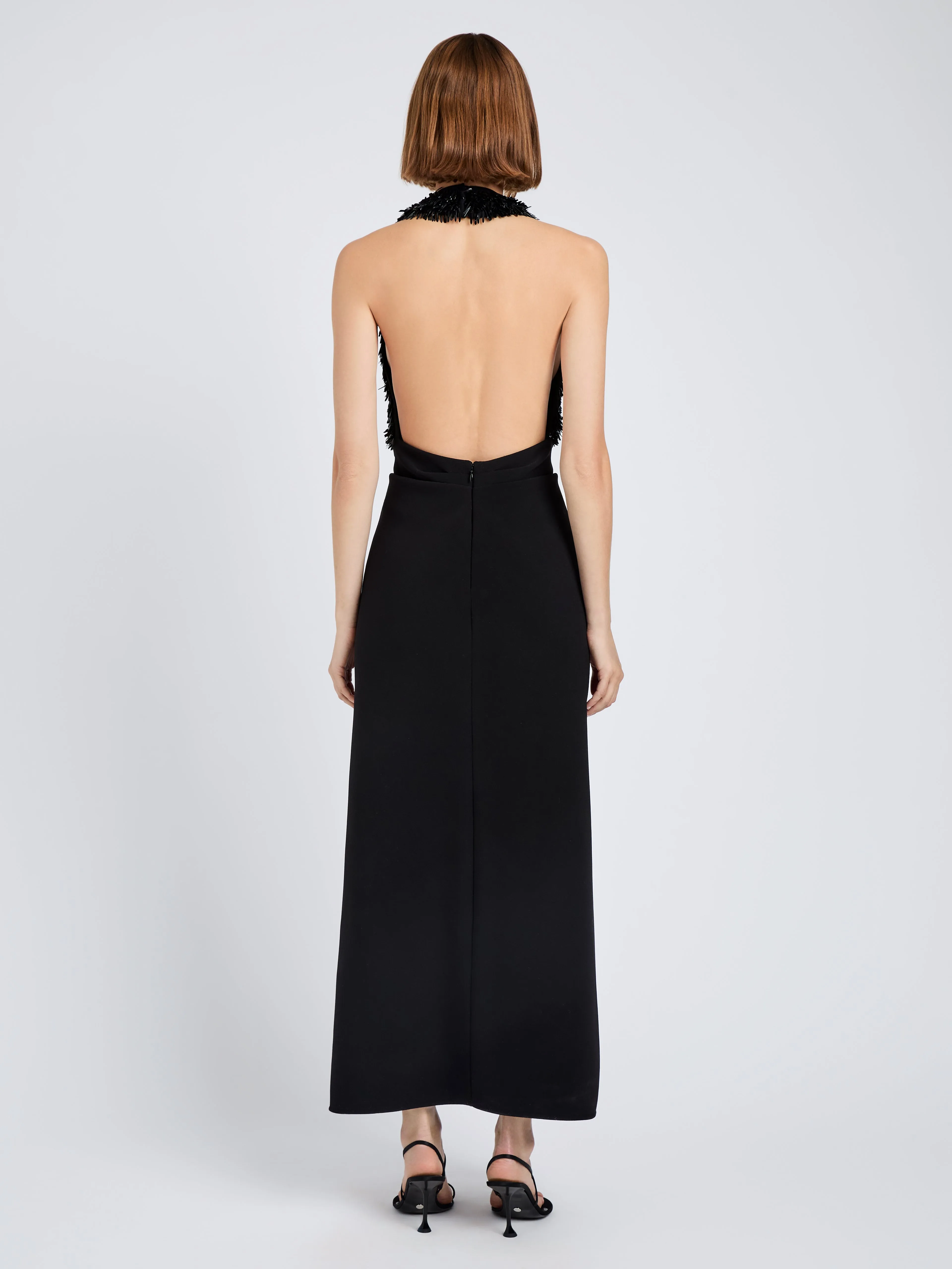 Moira Dress in Embroidered Compact Crepe sold by Proenza Schouler product image thumbnail 4