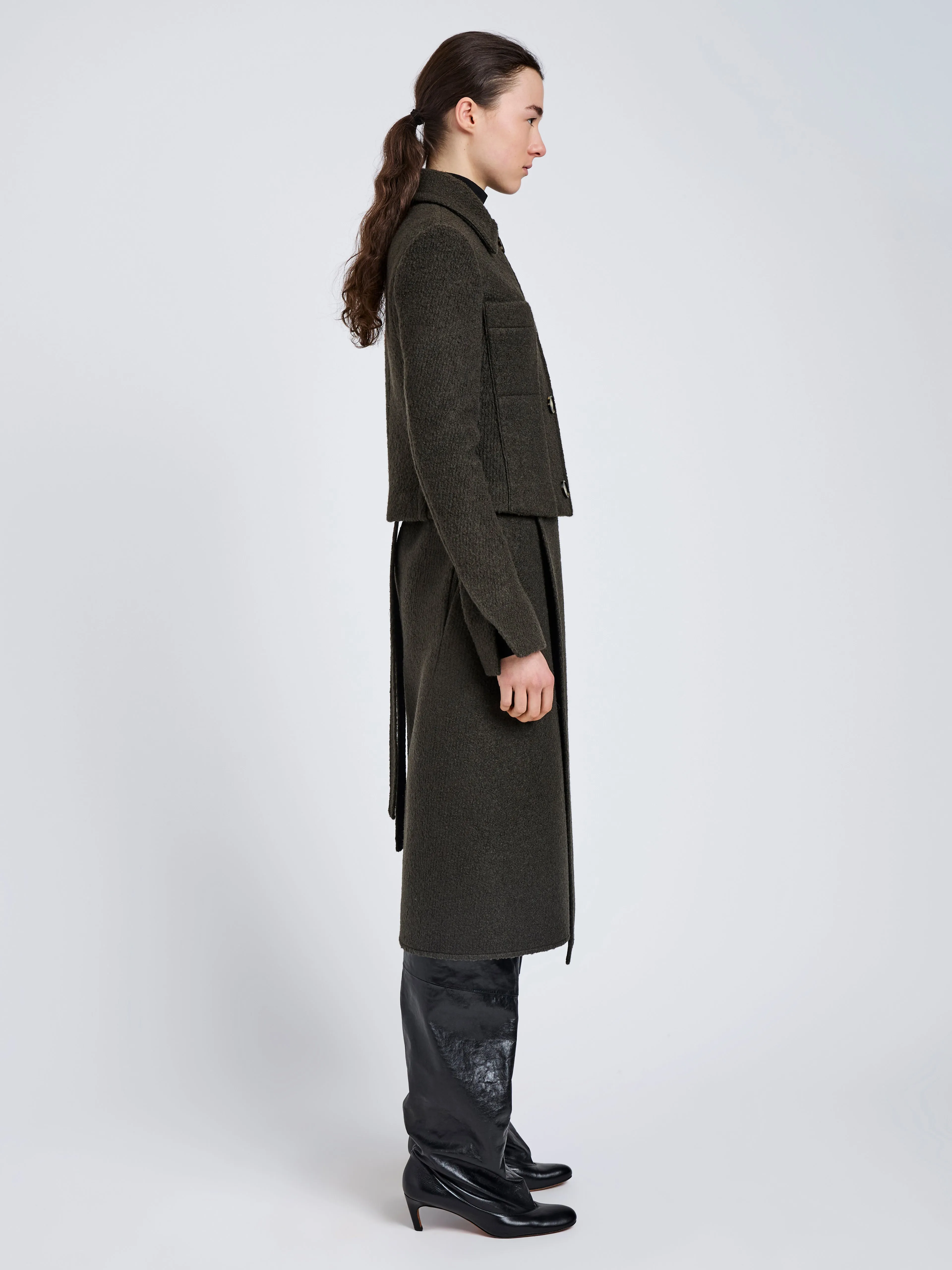 Kinsley Jacket in Boucle Twill Suiting sold by Proenza Schouler product image thumbnail 4