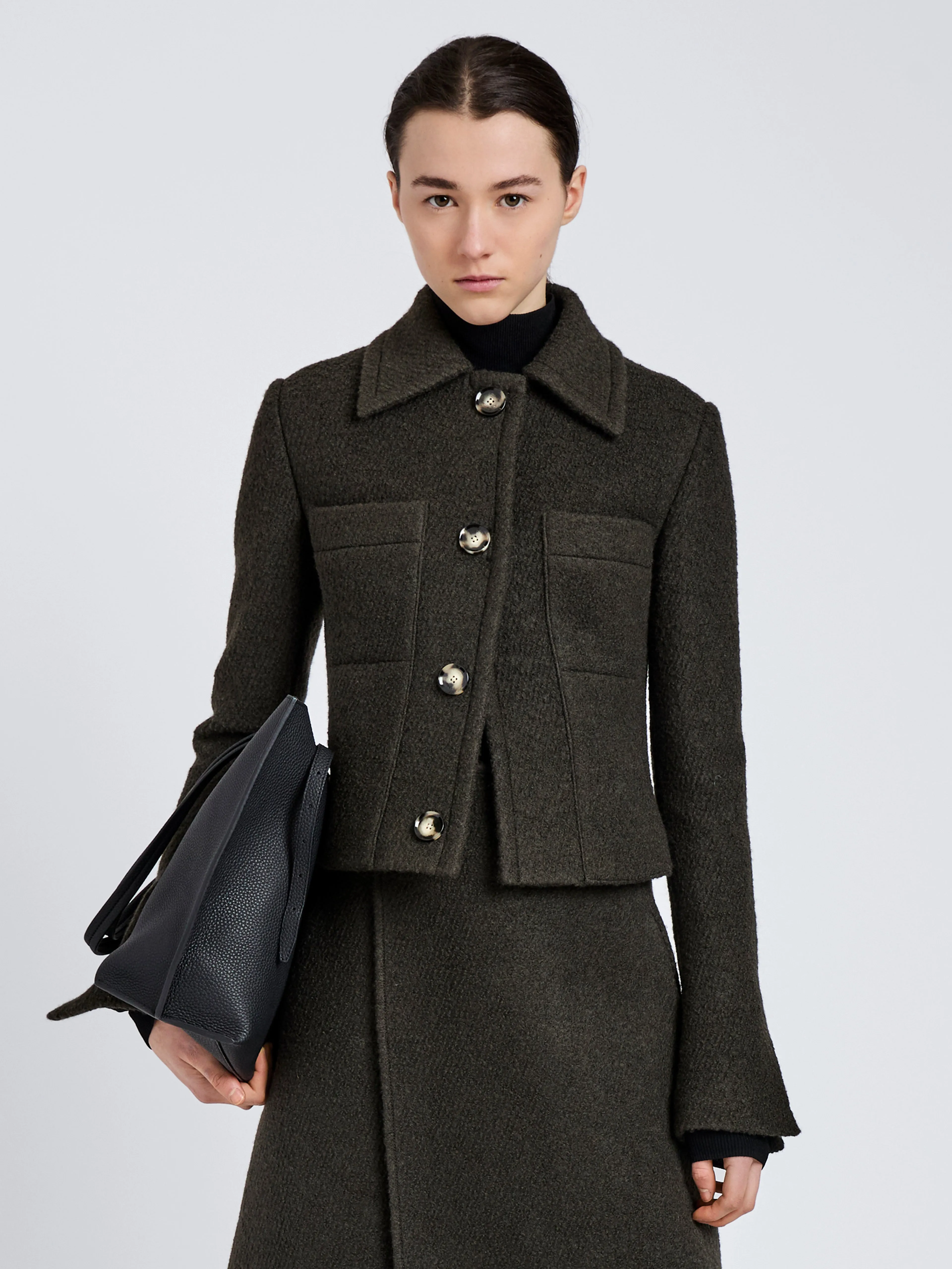 Kinsley Jacket in Boucle Twill Suiting sold by Proenza Schouler product image thumbnail 2