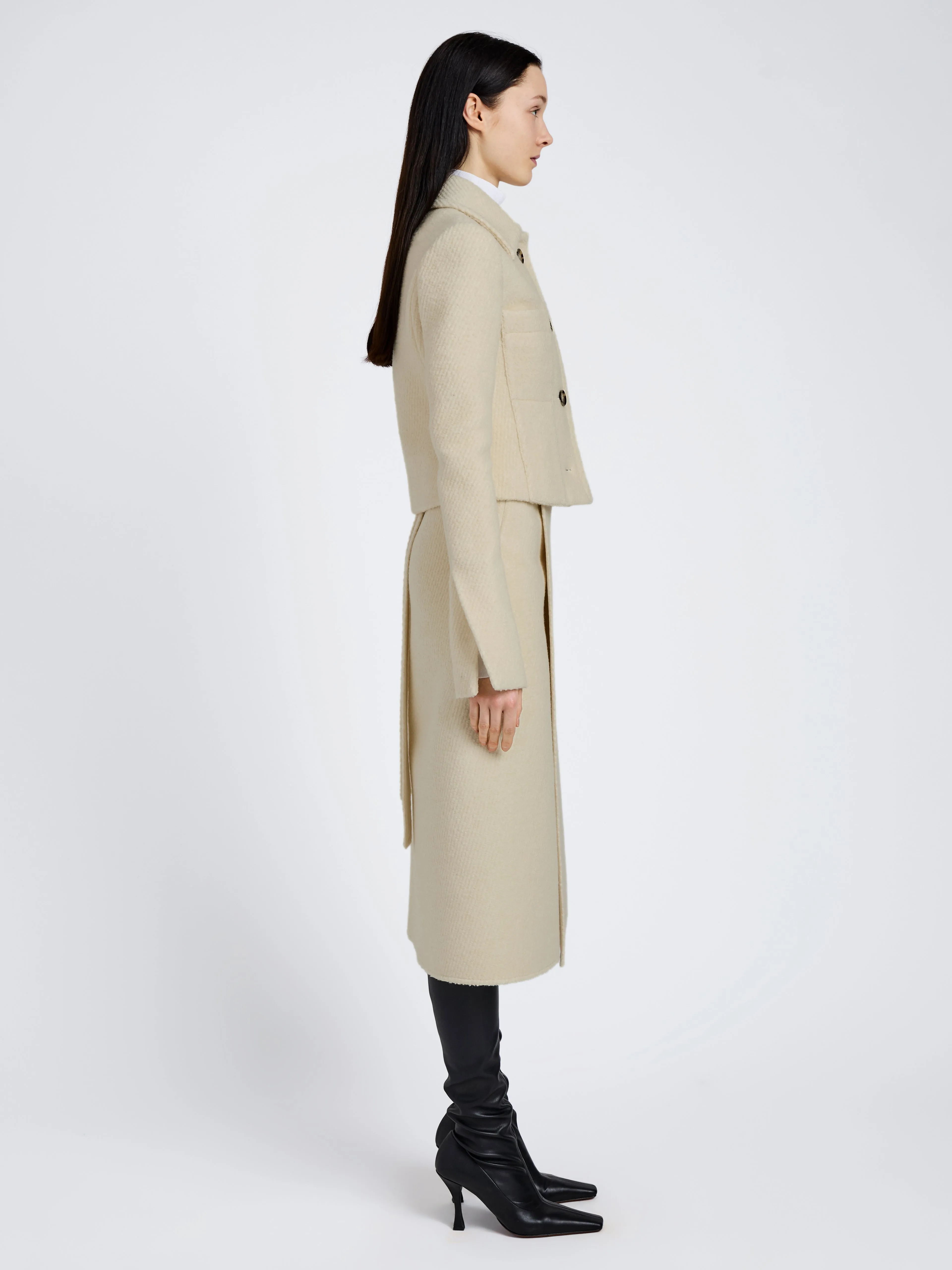 Kinsley Jacket in Boucle Twill Suiting sold by Proenza Schouler product image thumbnail 4