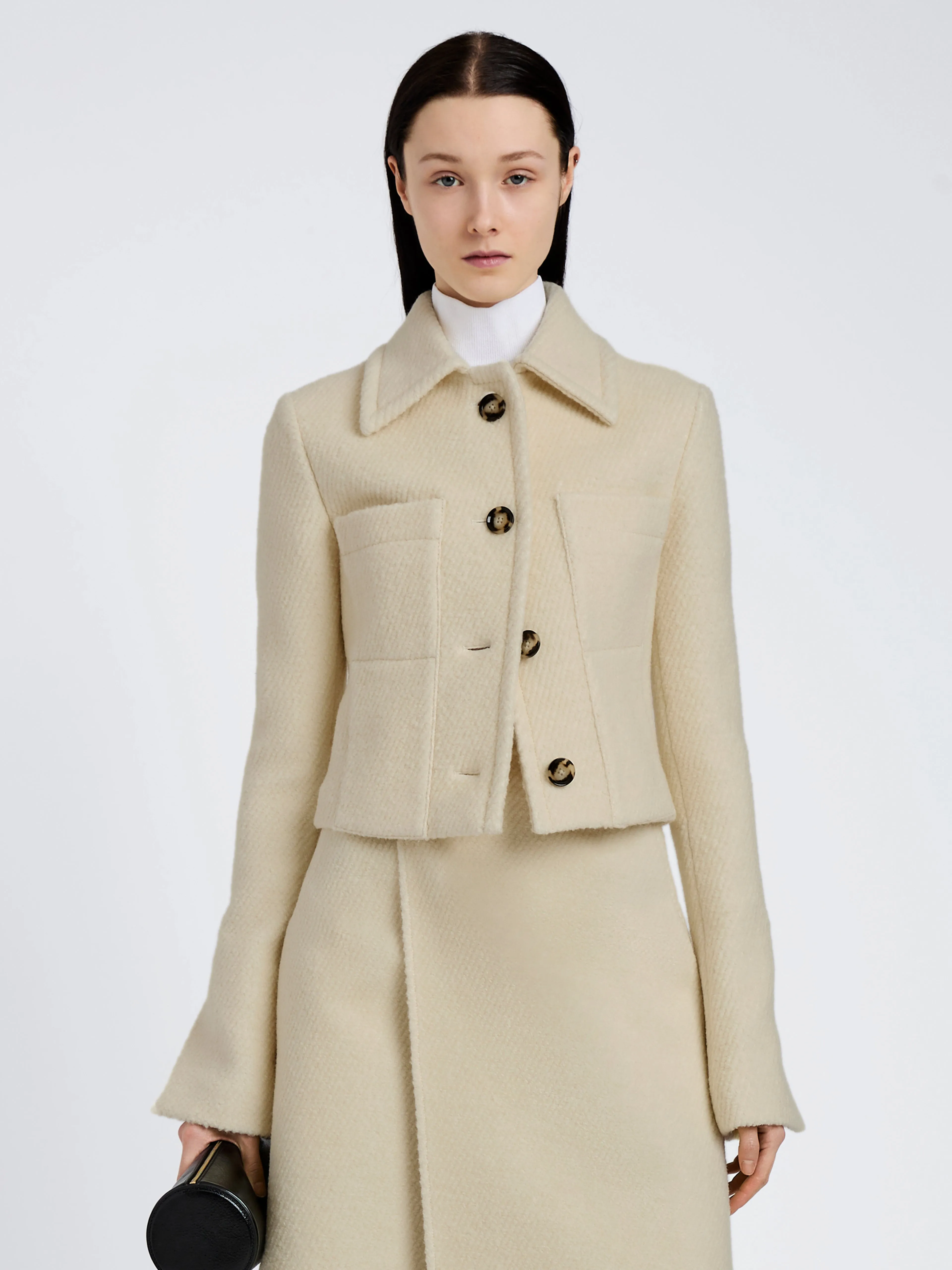 Kinsley Jacket in Boucle Twill Suiting sold by Proenza Schouler product image thumbnail 2