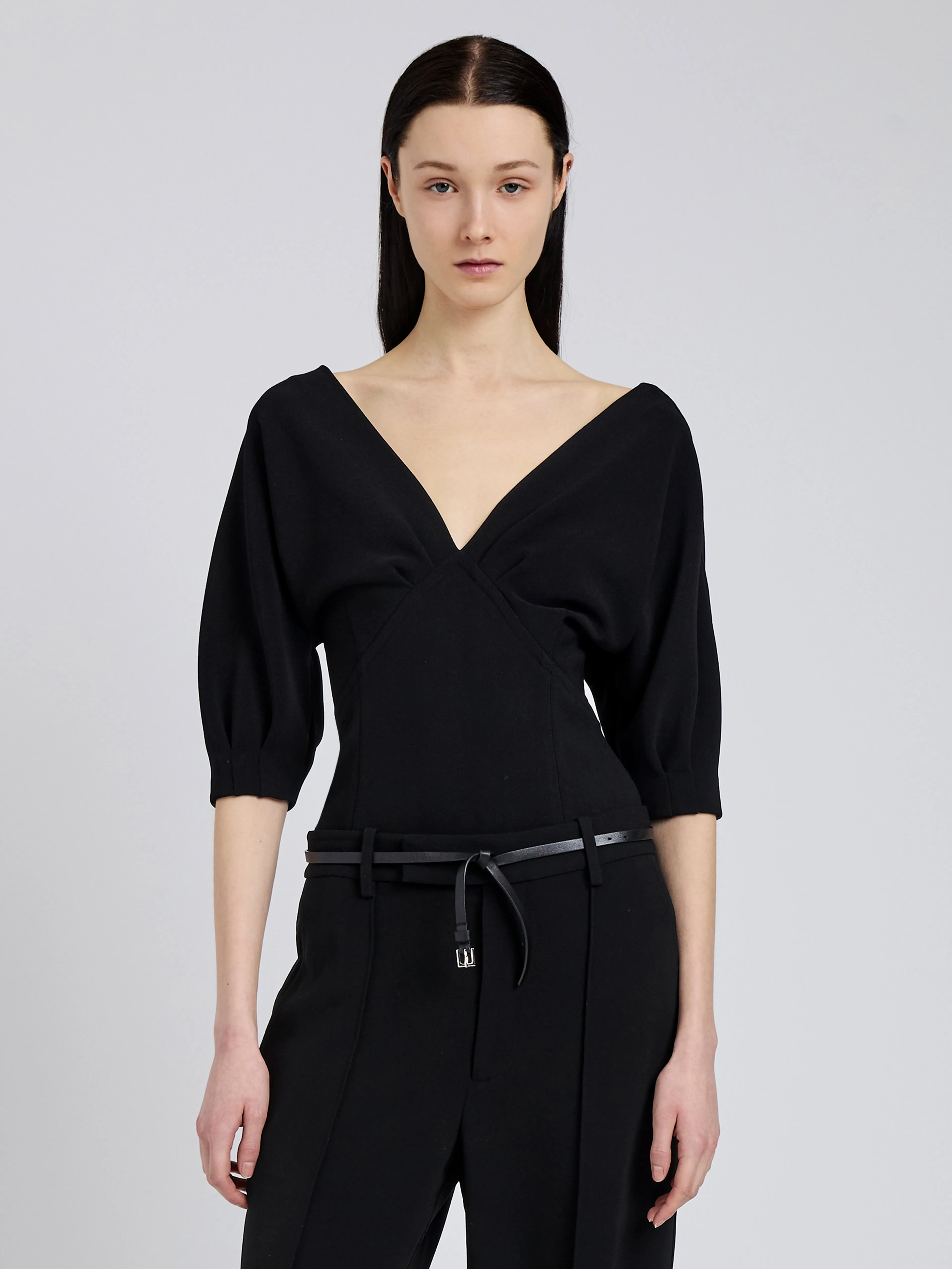Darena Top in Compact Stretch Crepe sold by Proenza Schouler product image thumbnail 2