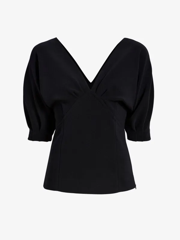 Darena Top in Compact Stretch Crepe made by Proenza Schouler