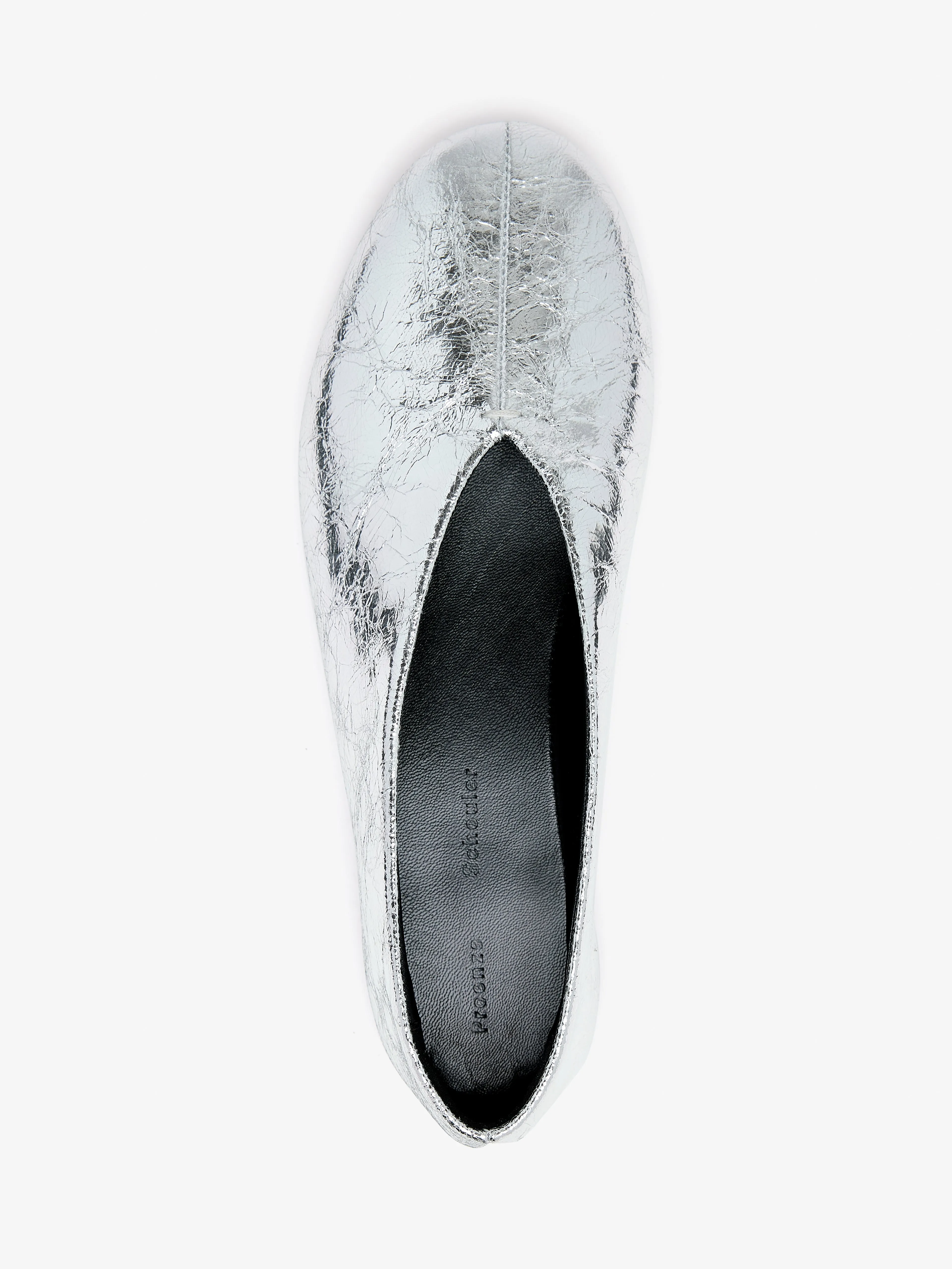 Tee Ballet Flats in Crinkle Metallic sold by Proenza Schouler product image thumbnail 3
