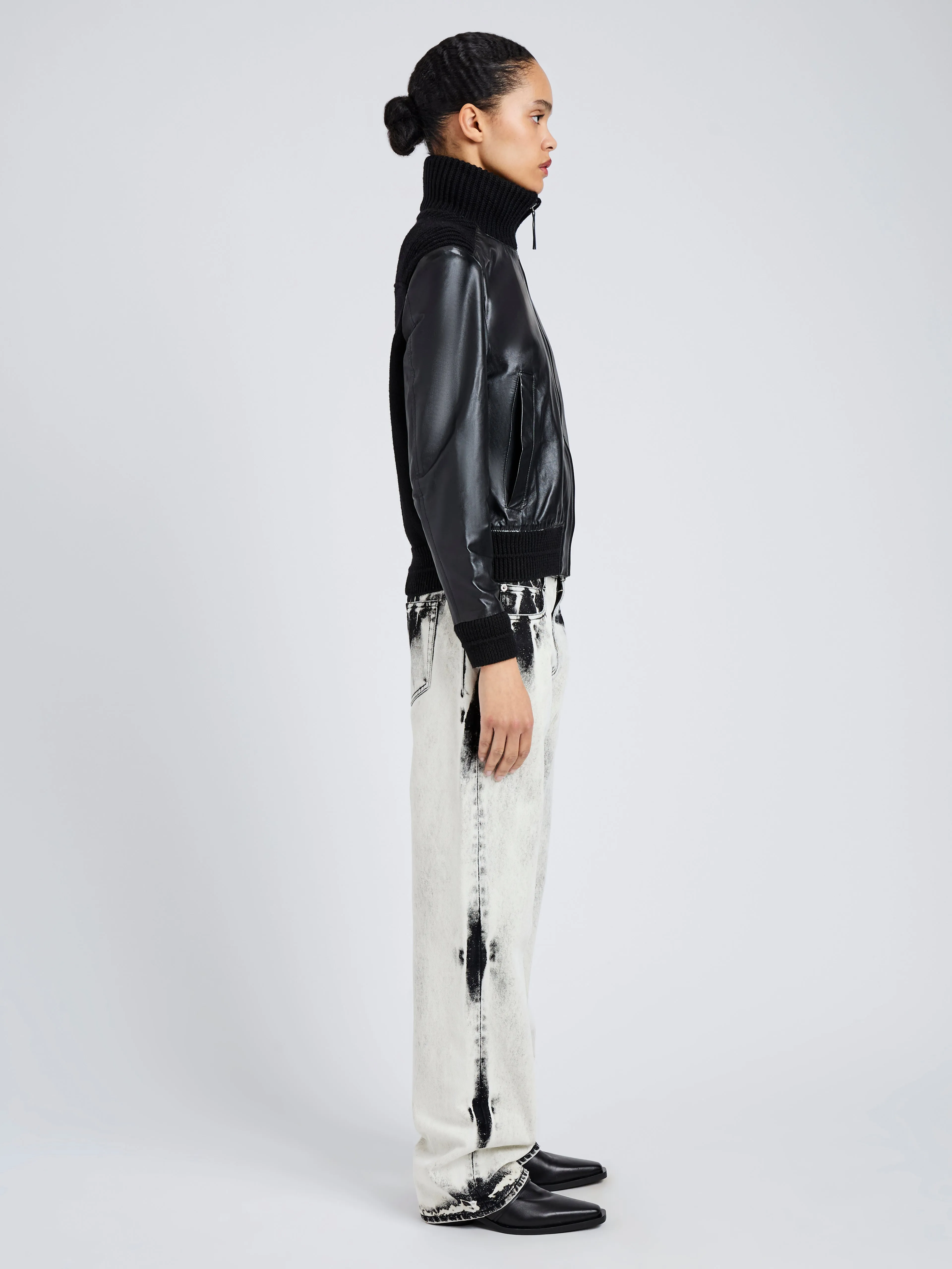 Elenora Jacket in Lightweight Leather sold by Proenza Schouler product image thumbnail 4
