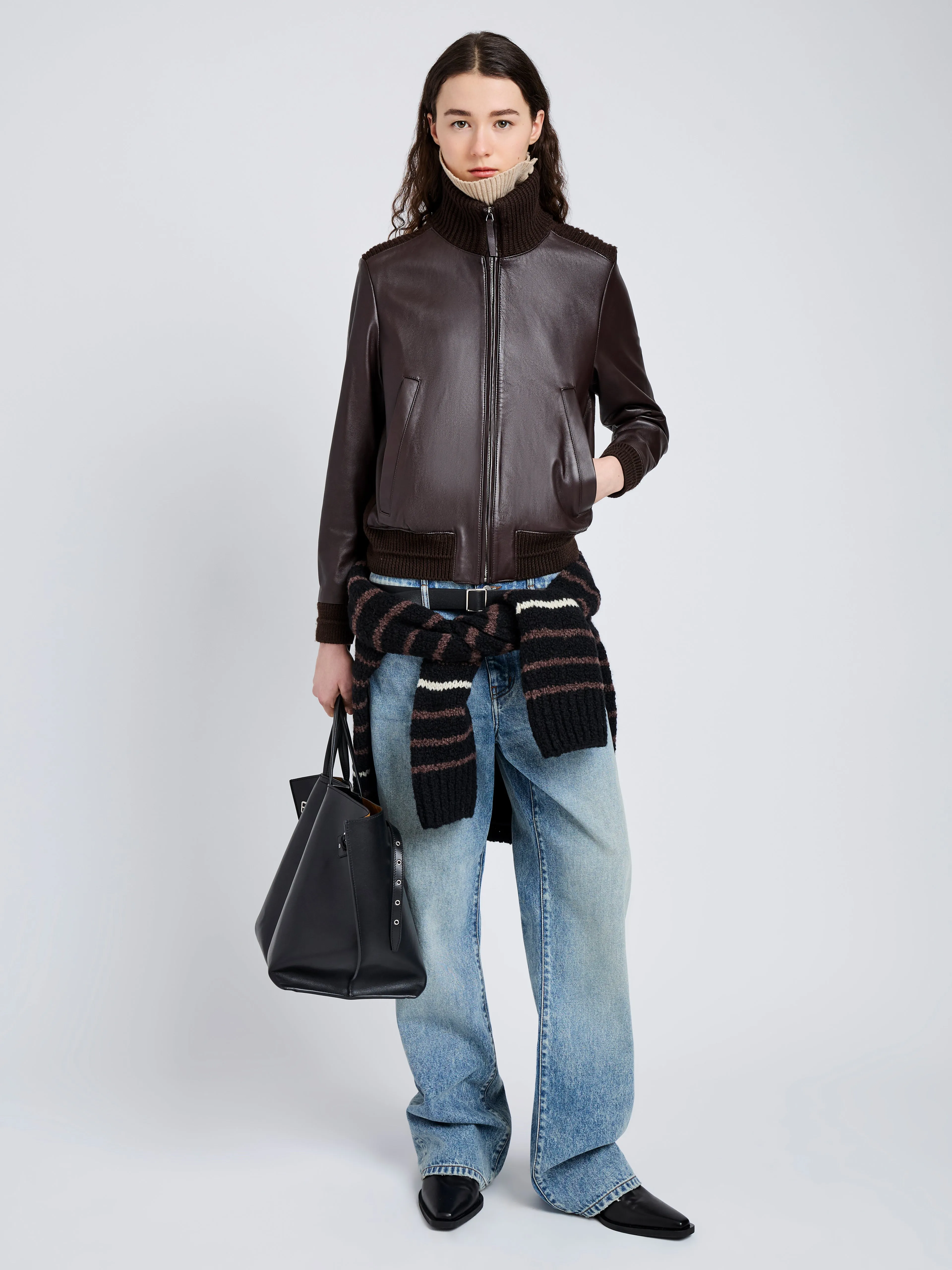 Elenora Jacket in Lightweight Leather sold by Proenza Schouler product image thumbnail 3