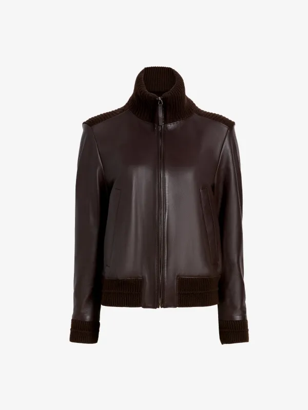 Elenora Jacket in Lightweight Leather sold by Proenza Schouler