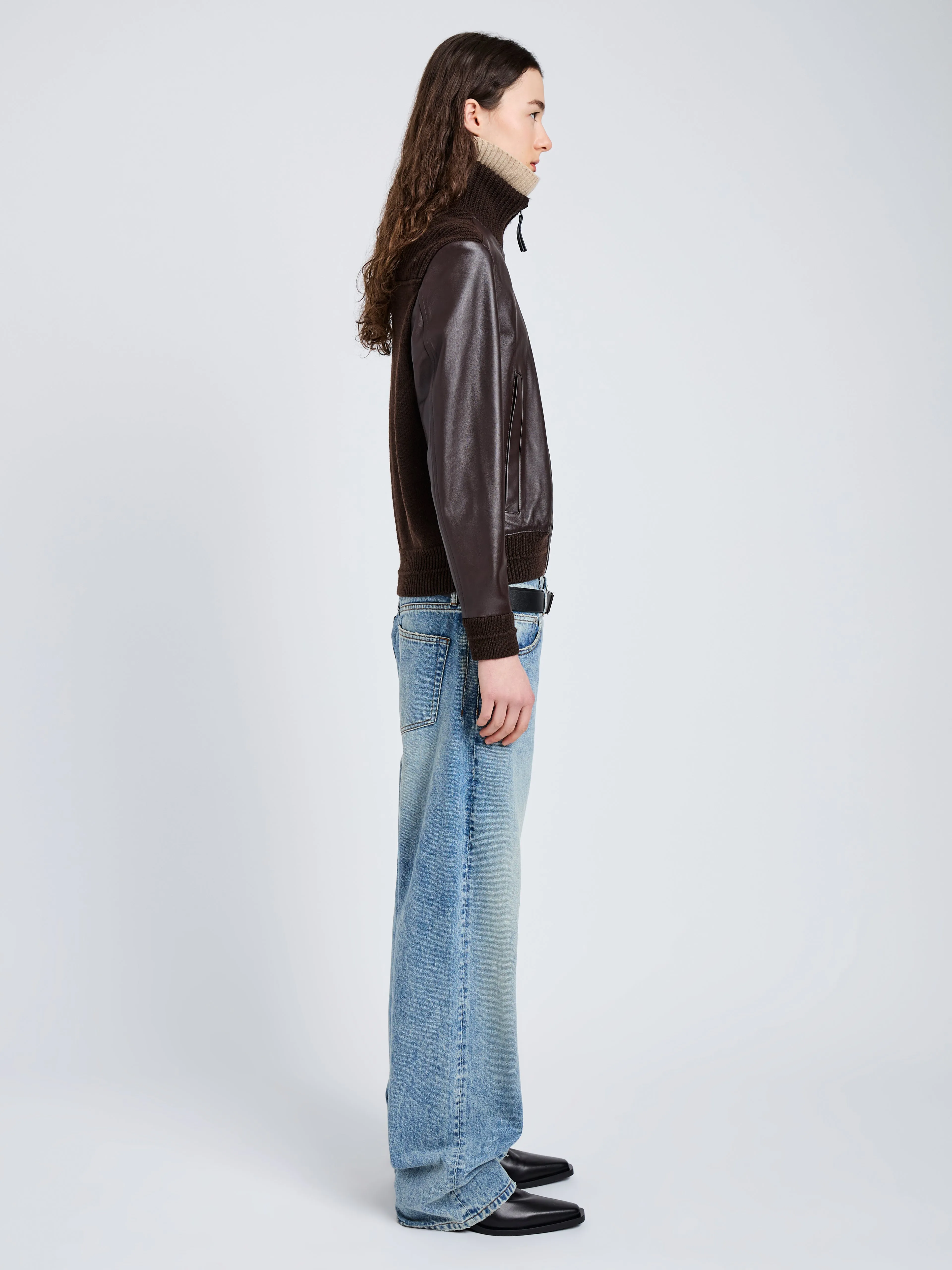Elenora Jacket in Lightweight Leather sold by Proenza Schouler product image thumbnail 4