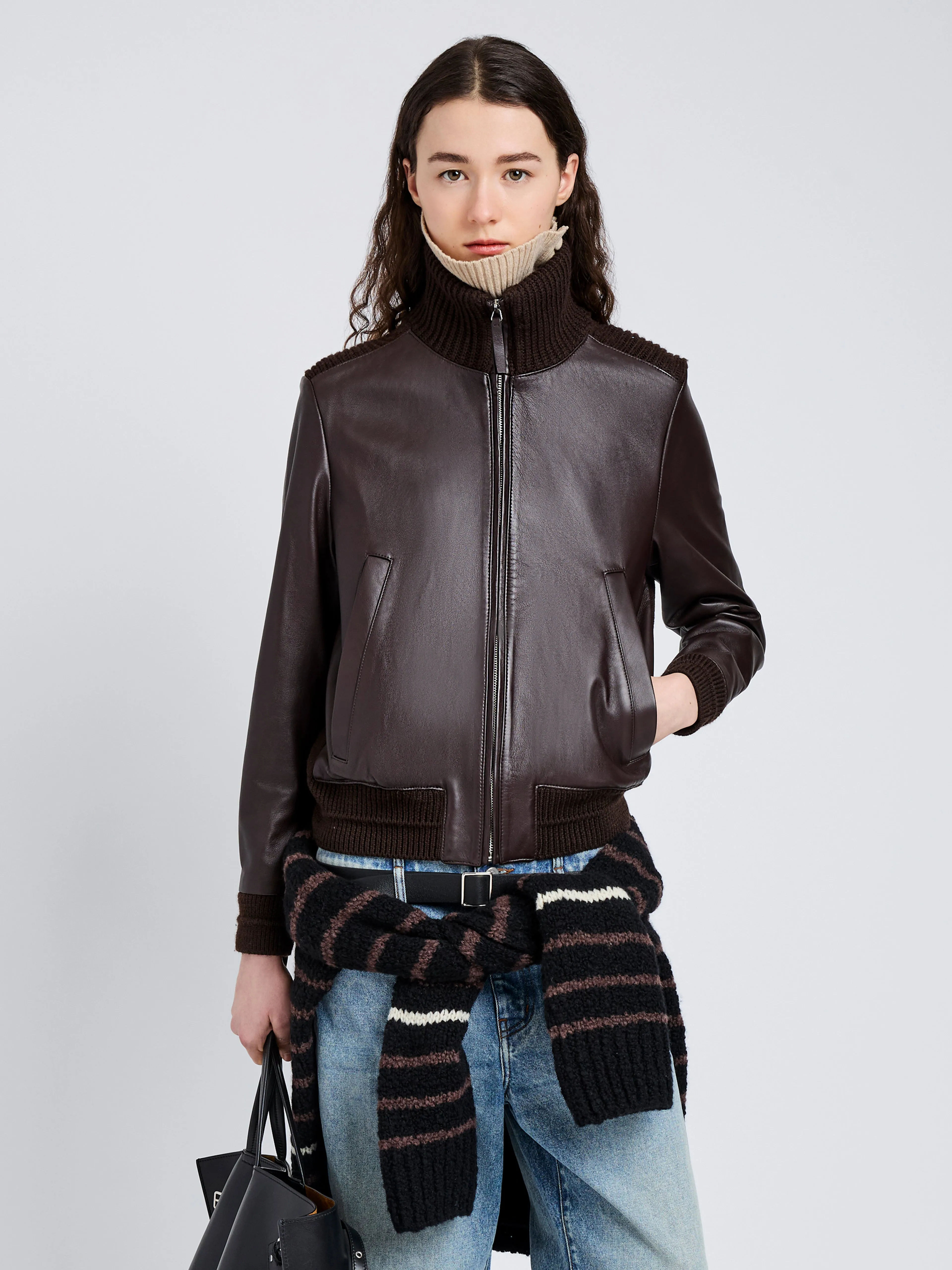 Elenora Jacket in Lightweight Leather sold by Proenza Schouler product image thumbnail 2