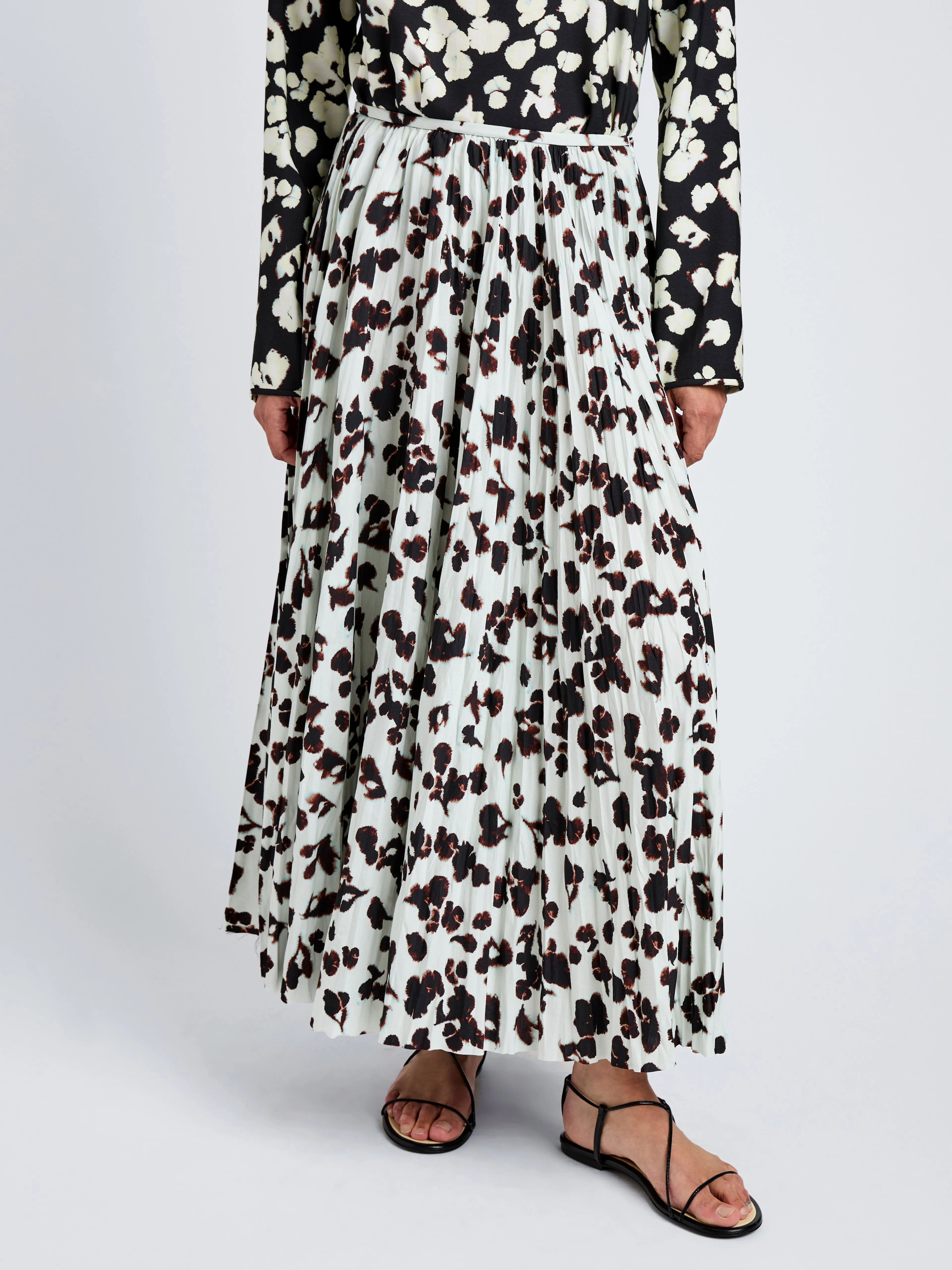 Runa Skirt in Printed Soft Twill sold by Proenza Schouler product image thumbnail 5