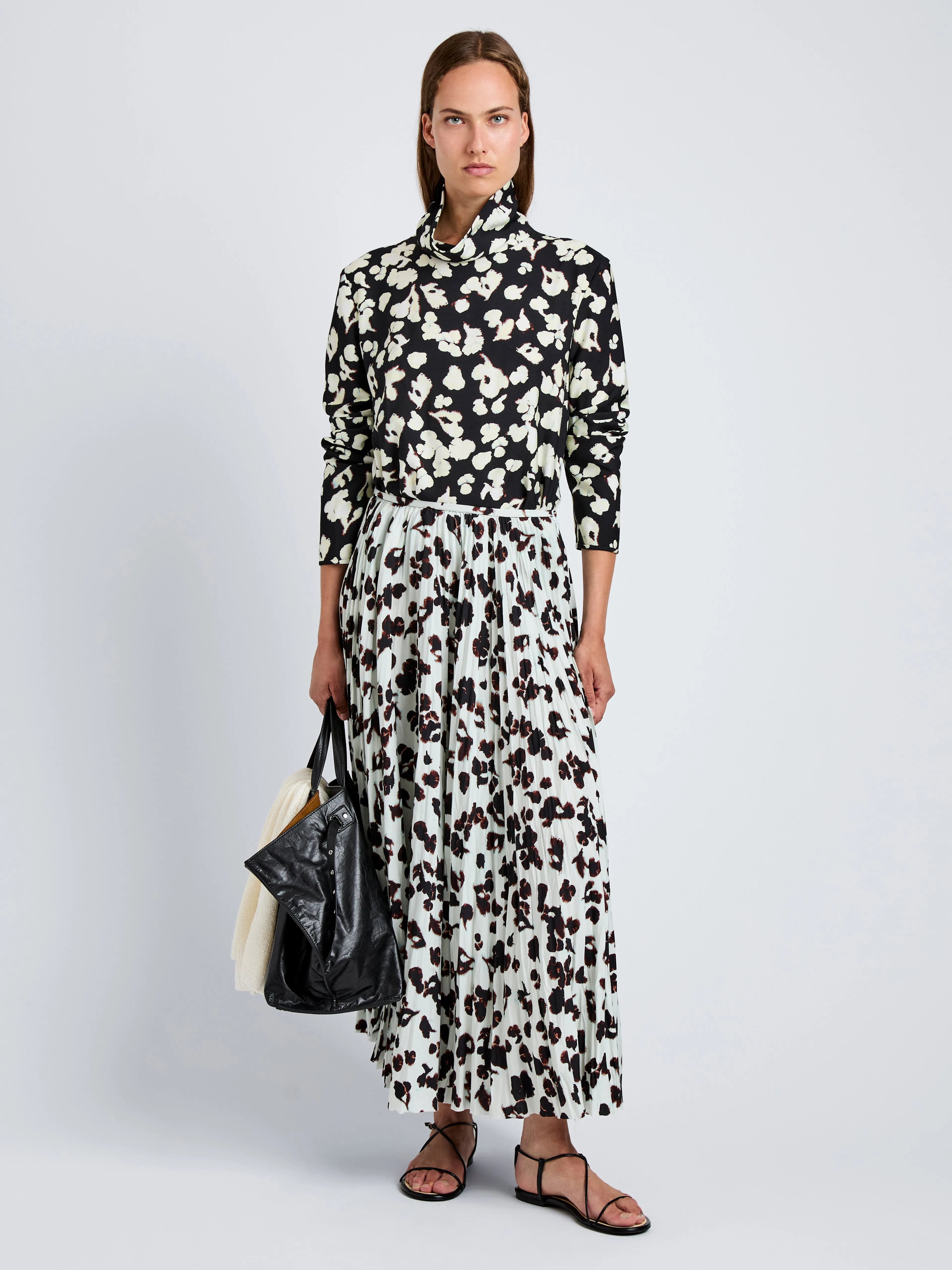 Runa Skirt in Printed Soft Twill sold by Proenza Schouler product image thumbnail 2
