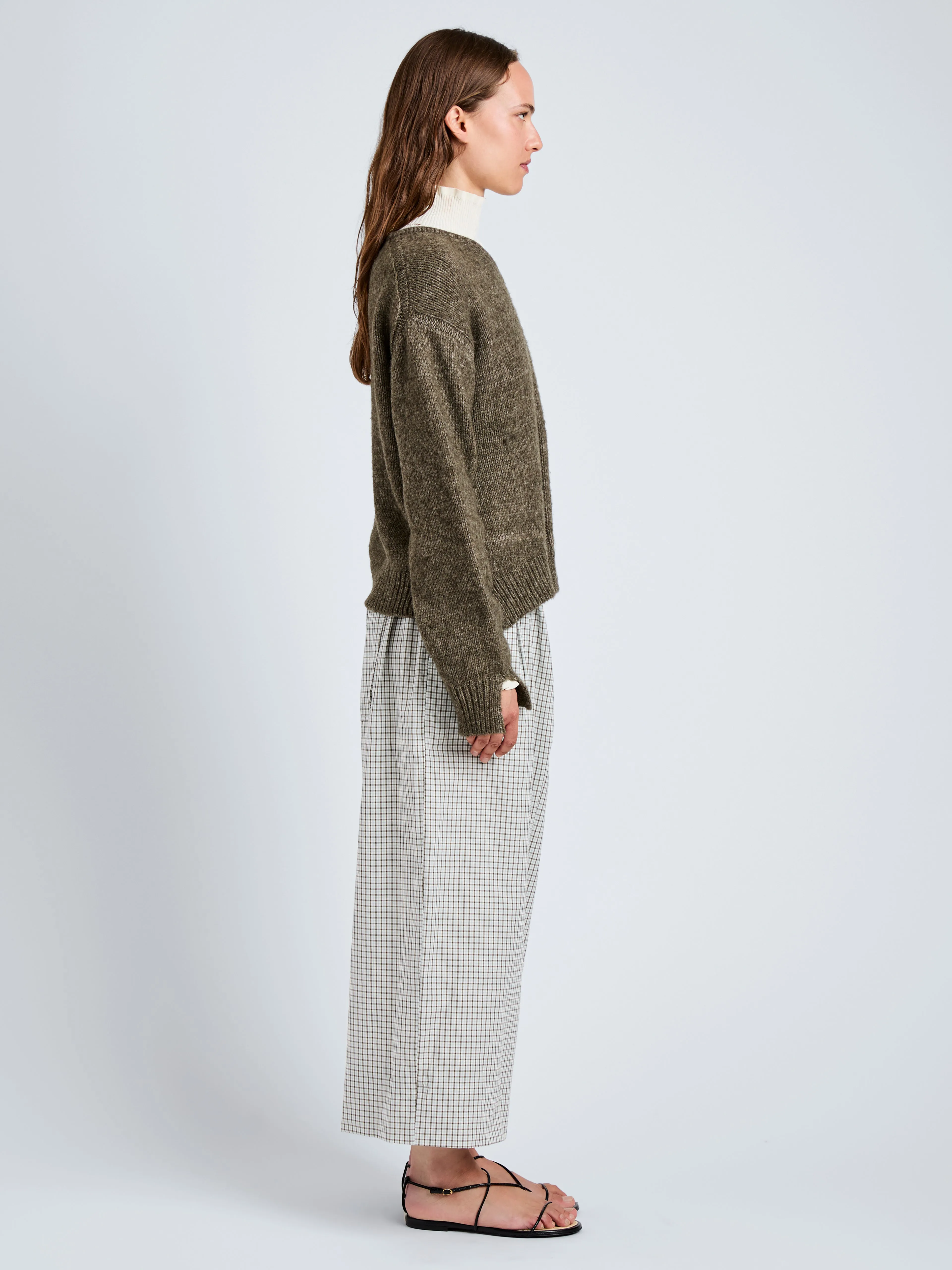 Meadow Pant in Check Shirting sold by Proenza Schouler product image thumbnail 3