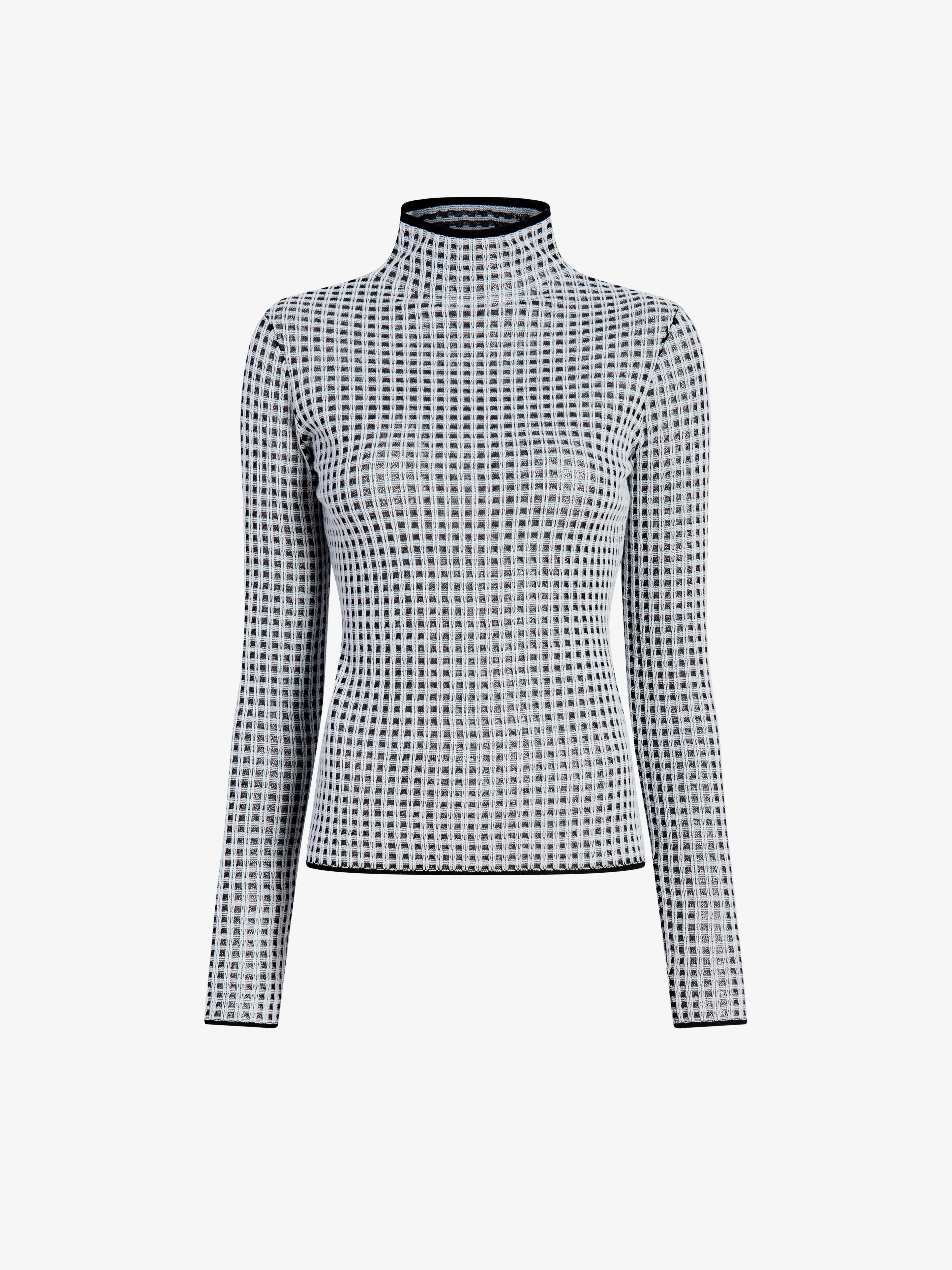 Zella Top in Check Merino sold by Proenza Schouler