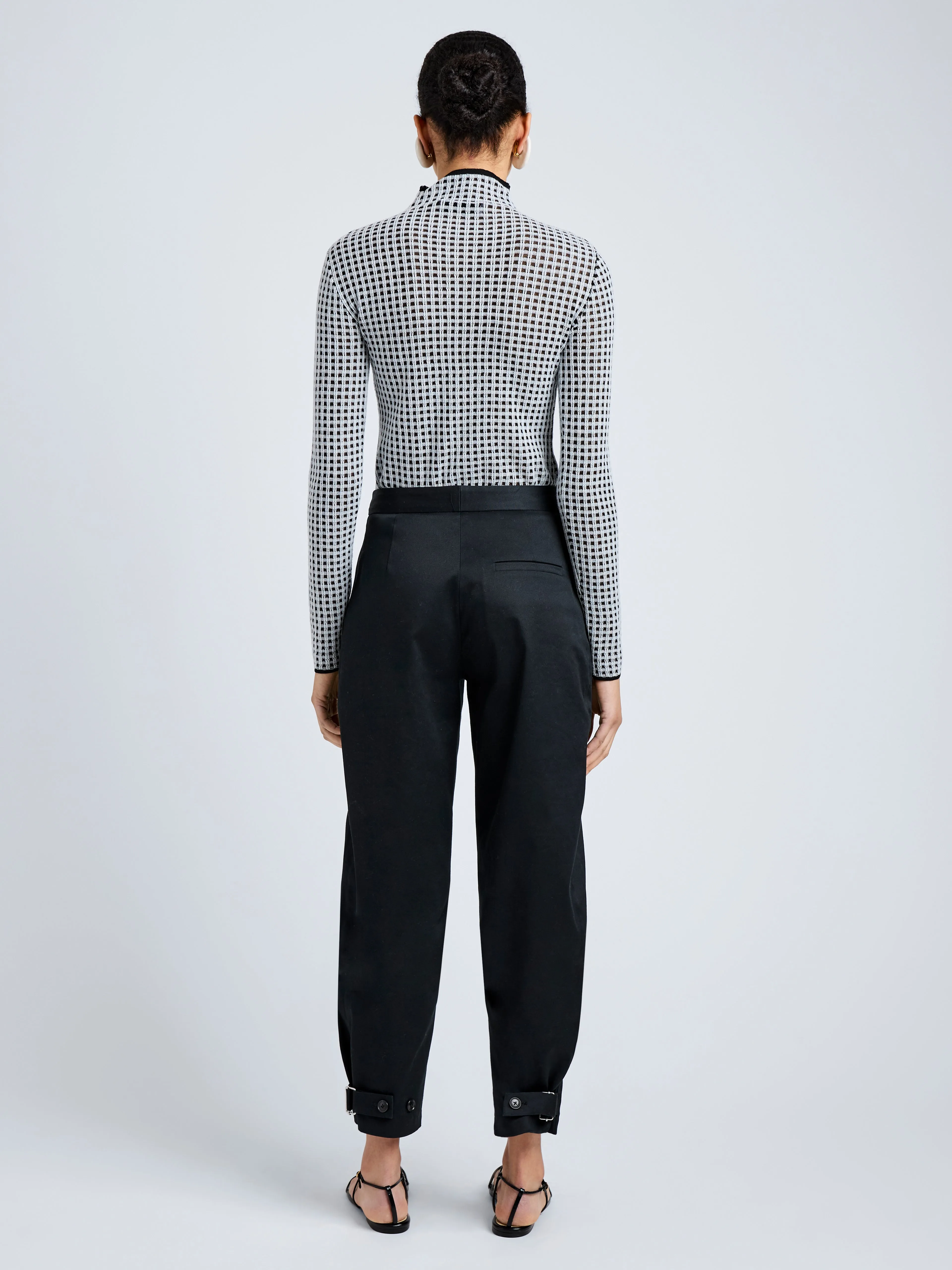 Zella Top in Check Merino sold by Proenza Schouler product image thumbnail 5