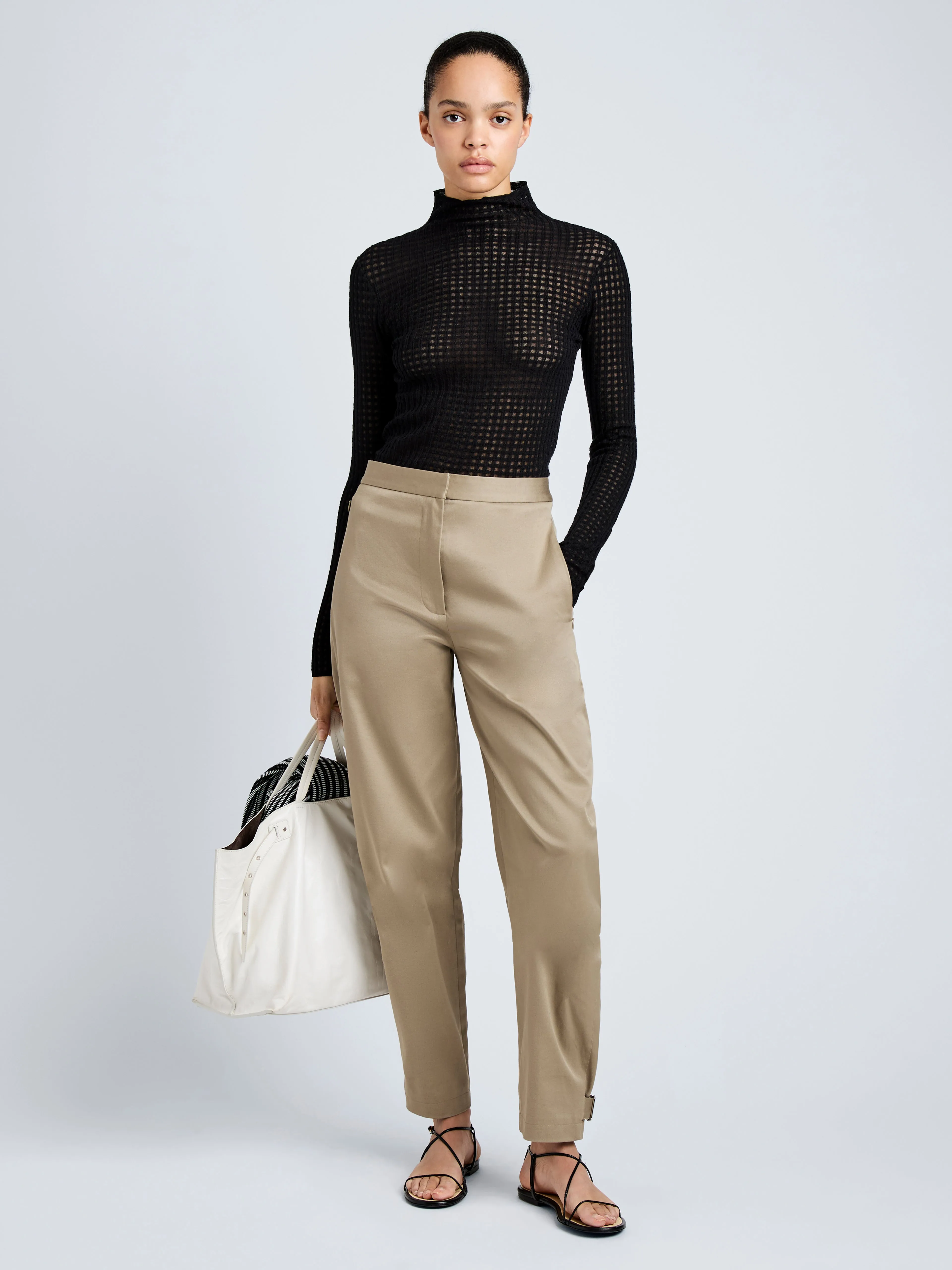 Zella Top in Check Merino sold by Proenza Schouler product image thumbnail 3
