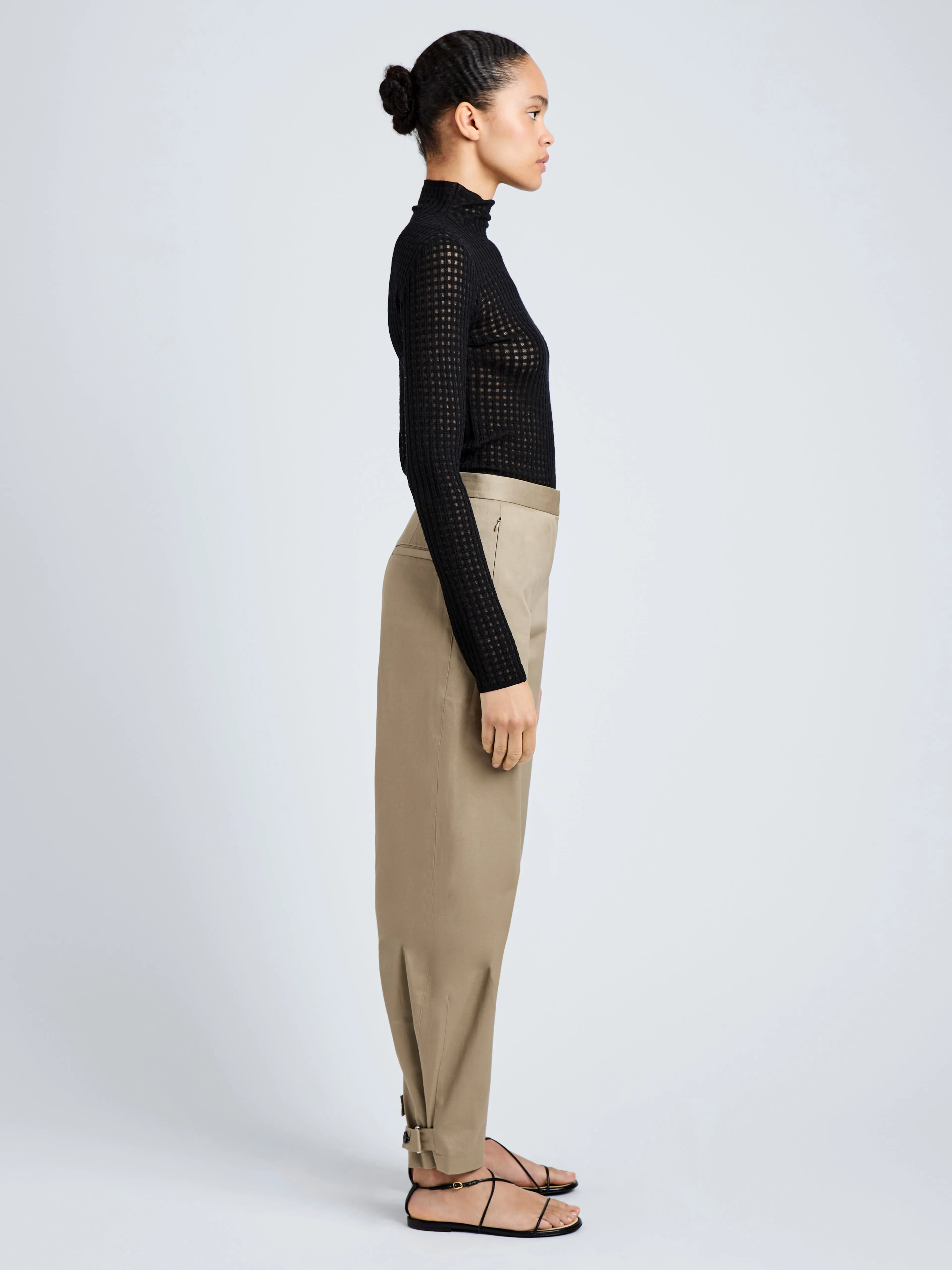 Zella Top in Check Merino sold by Proenza Schouler product image thumbnail 4