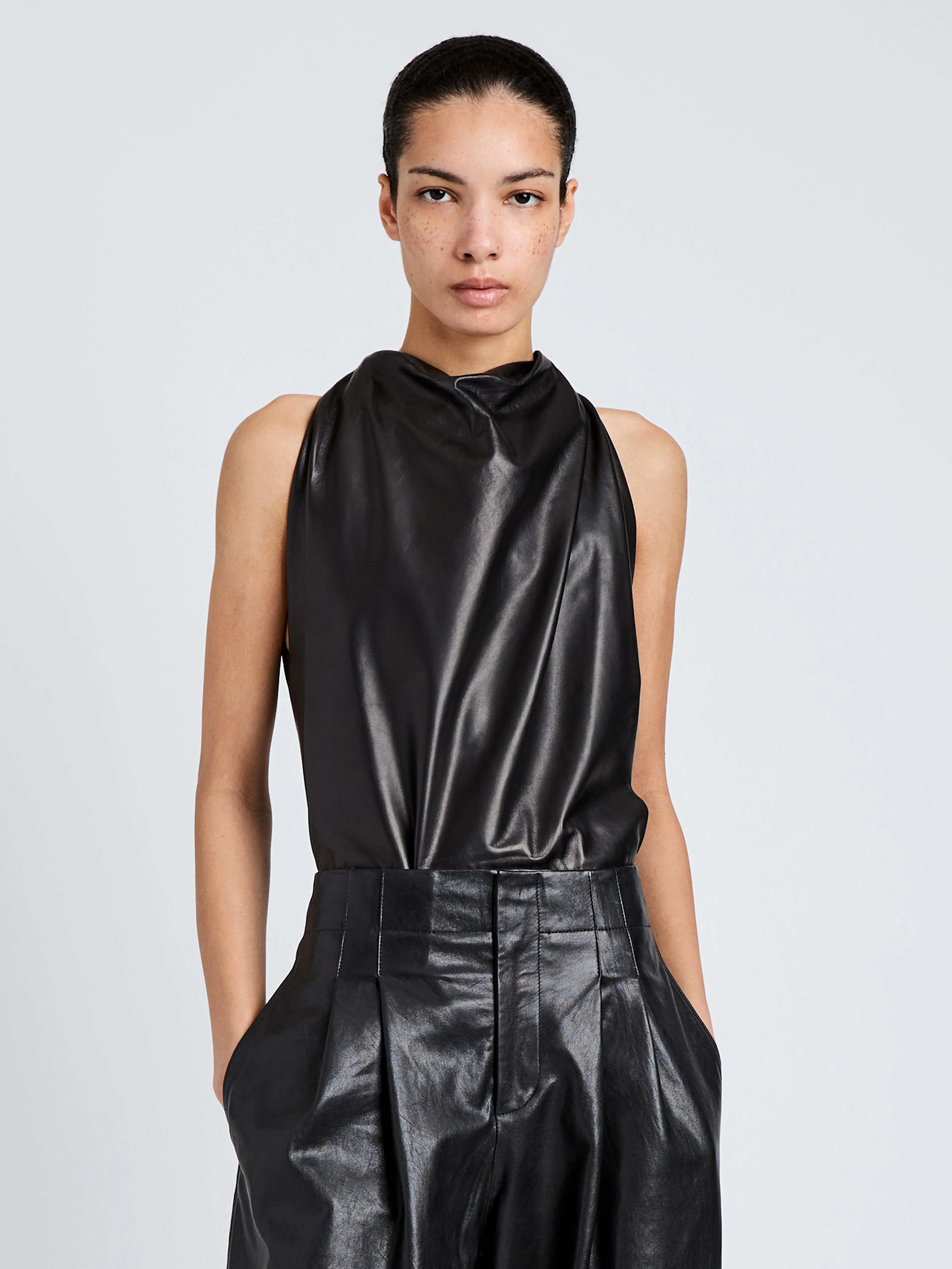 Iza Top in Classic Nappa sold by Proenza Schouler product image thumbnail 2