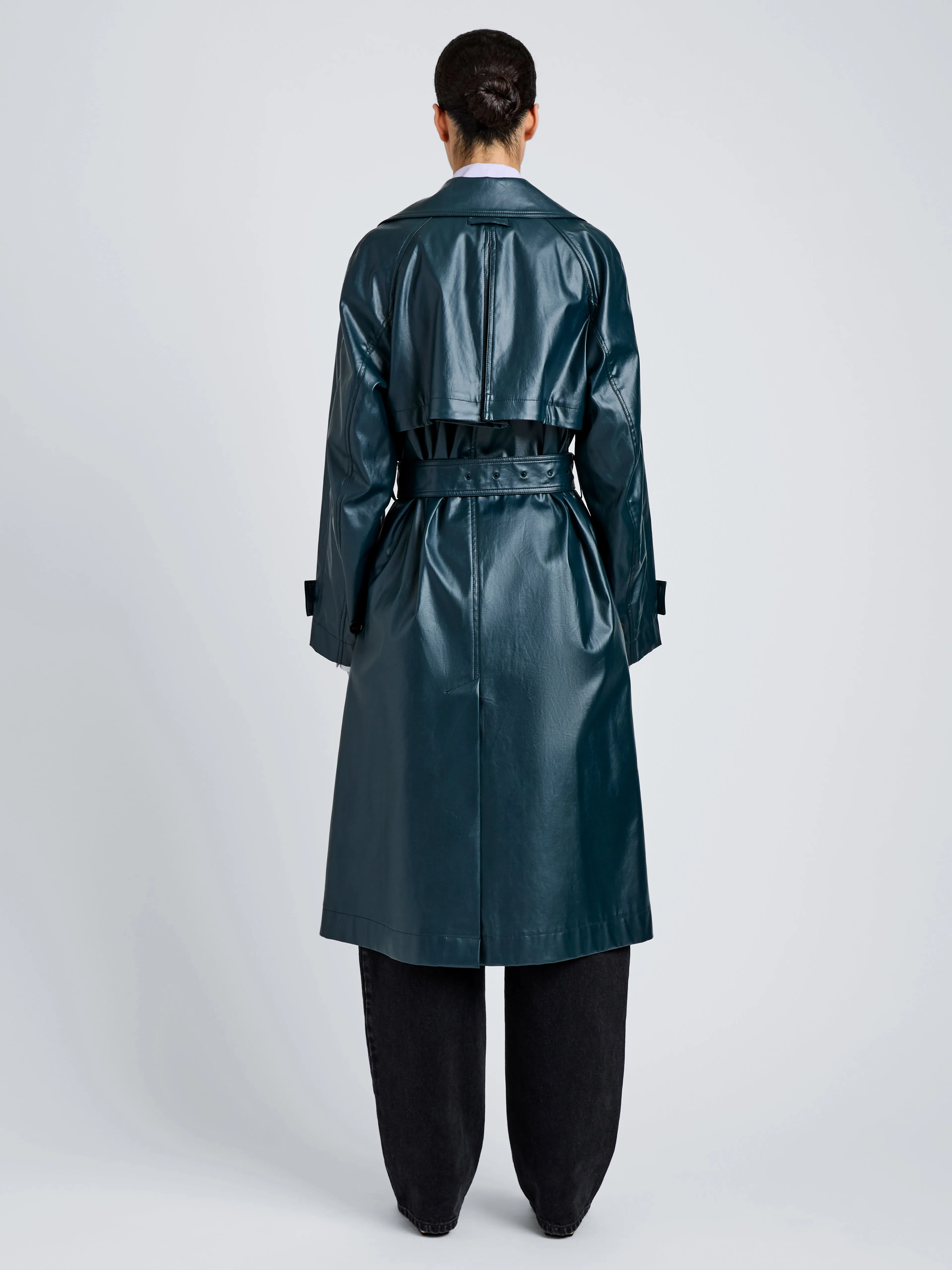 Benedetta Trench Coat in Coated Cotton sold by Proenza Schouler product image thumbnail 5