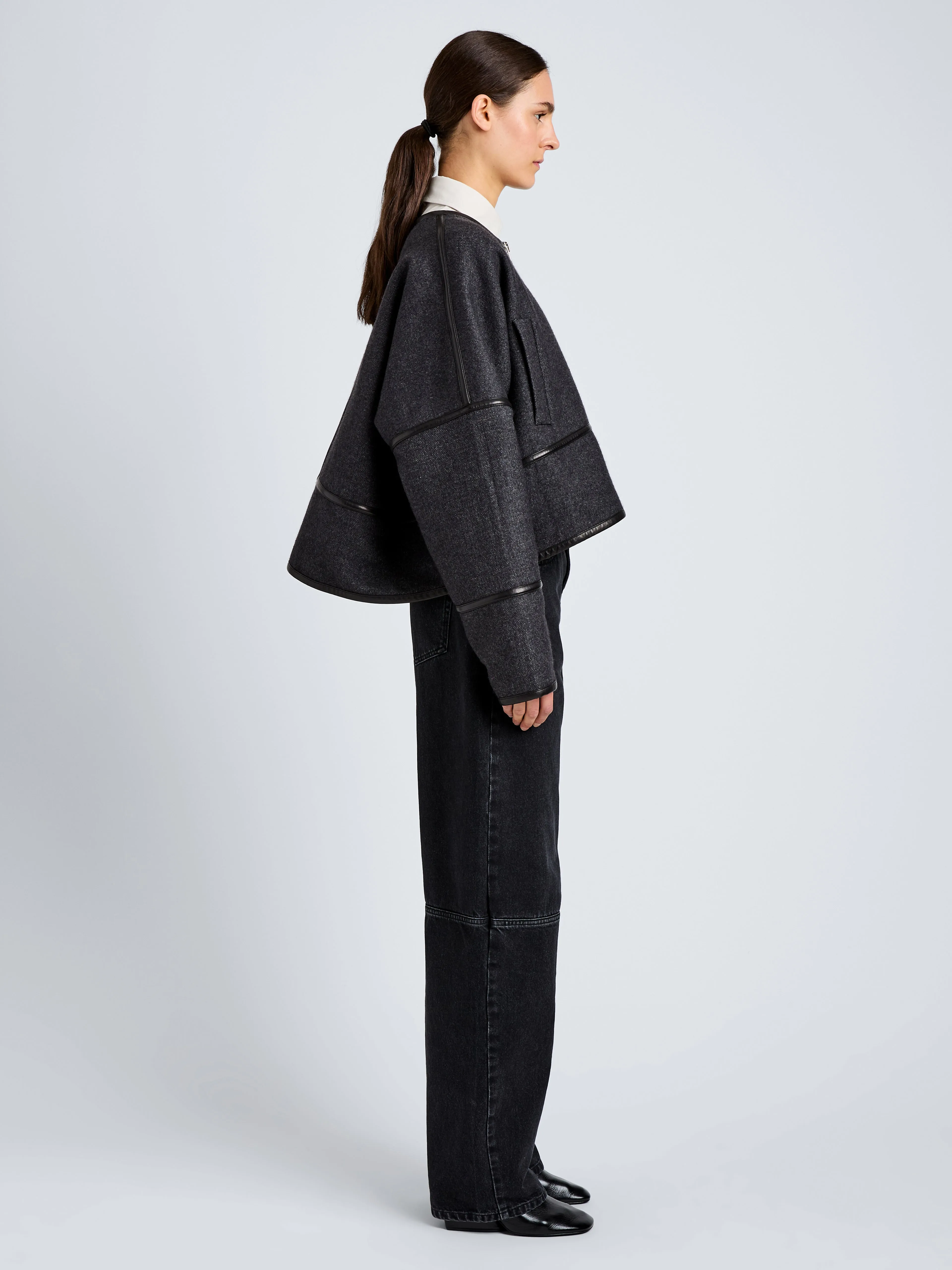 Ticiana Jacket in Double Wool Twill sold by Proenza Schouler product image thumbnail 4