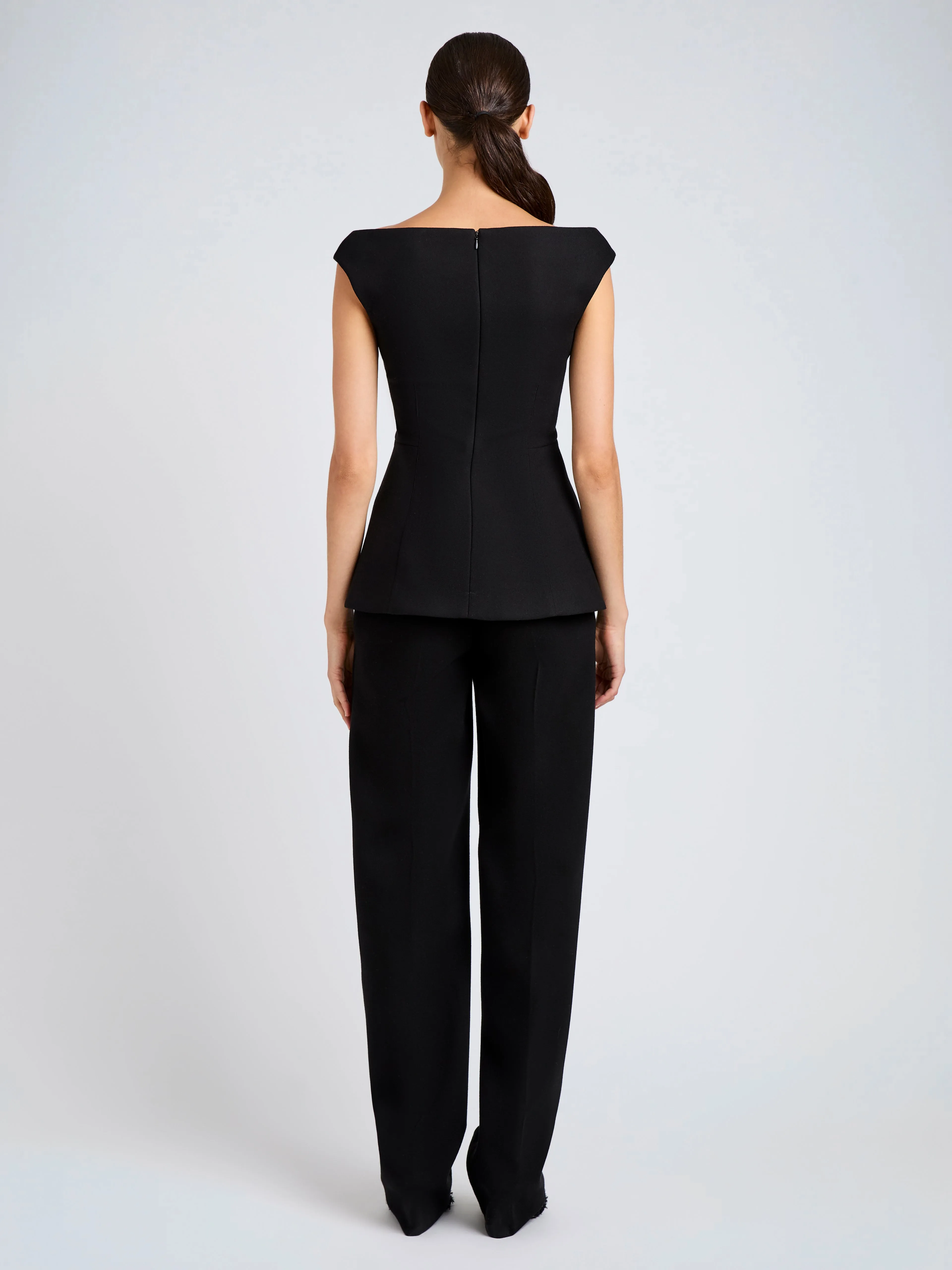 Mariam Top in Wool Scuba sold by Proenza Schouler product image thumbnail 5