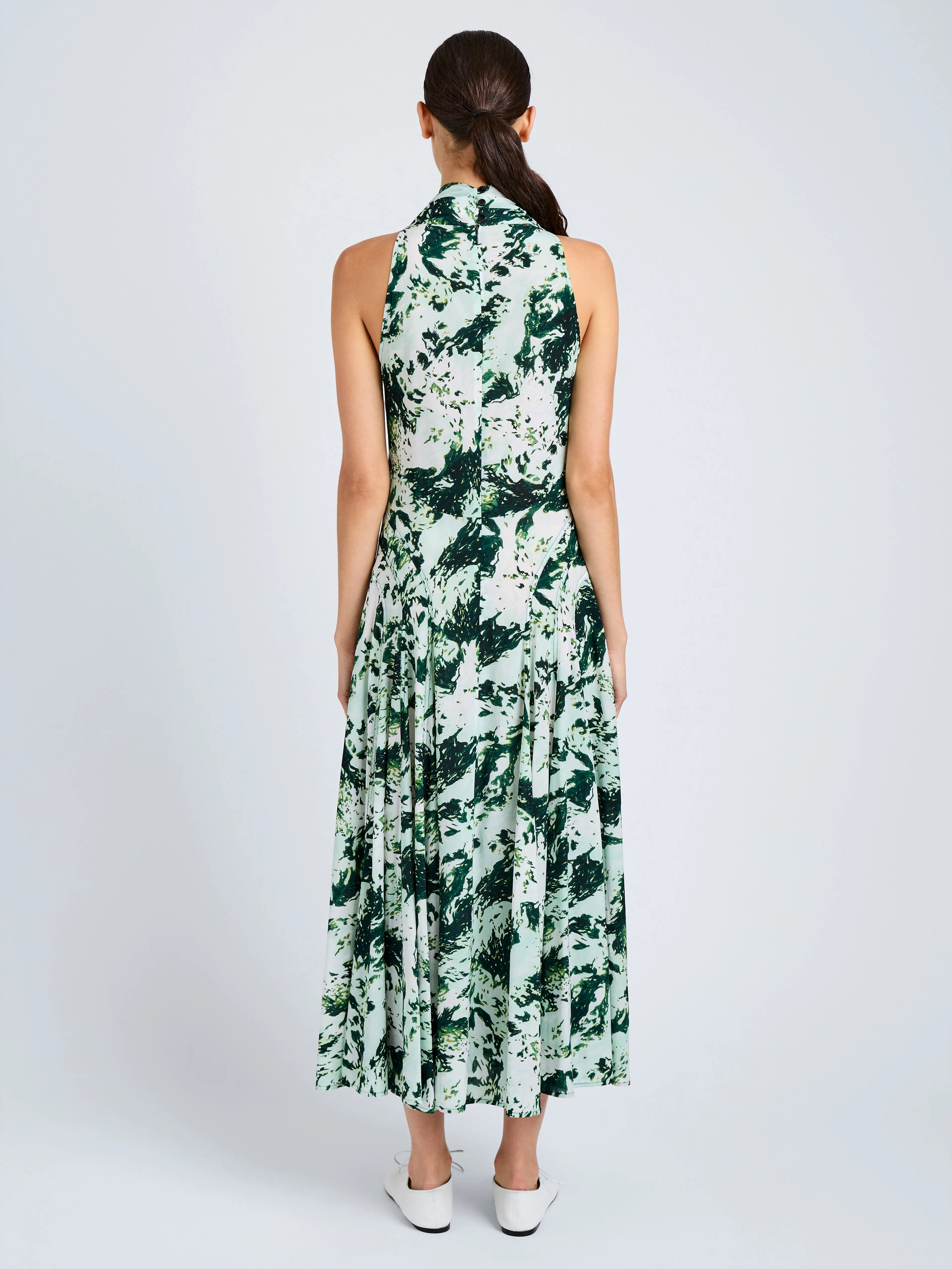 Adelide Dress in Printed Silk Viscose sold by Proenza Schouler product image thumbnail 4