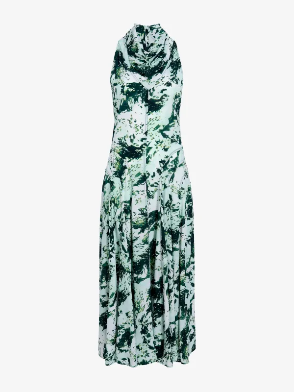 Adelide Dress in Printed Silk Viscose sold by Proenza Schouler