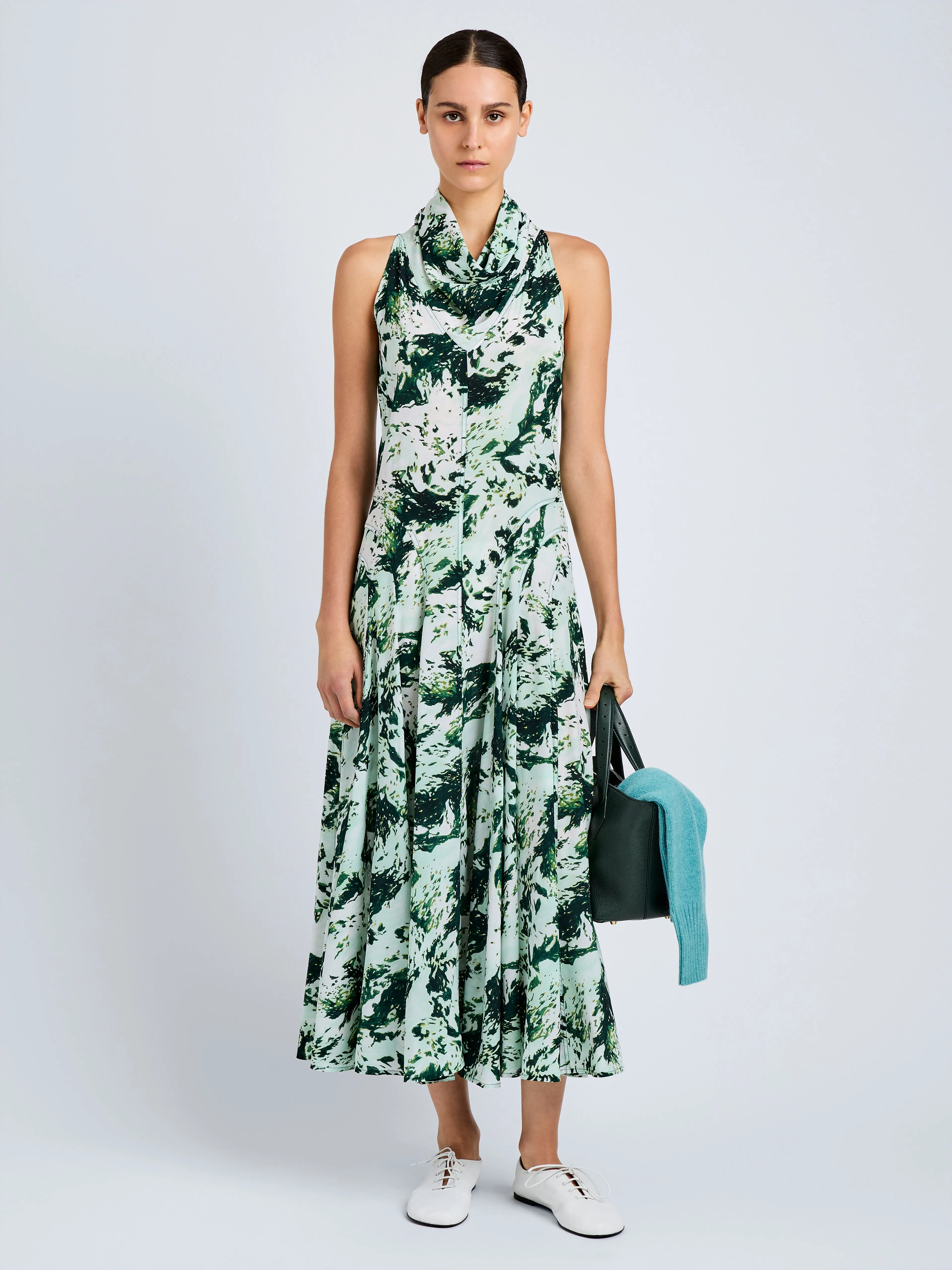 Adelide Dress in Printed Silk Viscose sold by Proenza Schouler product image thumbnail 2