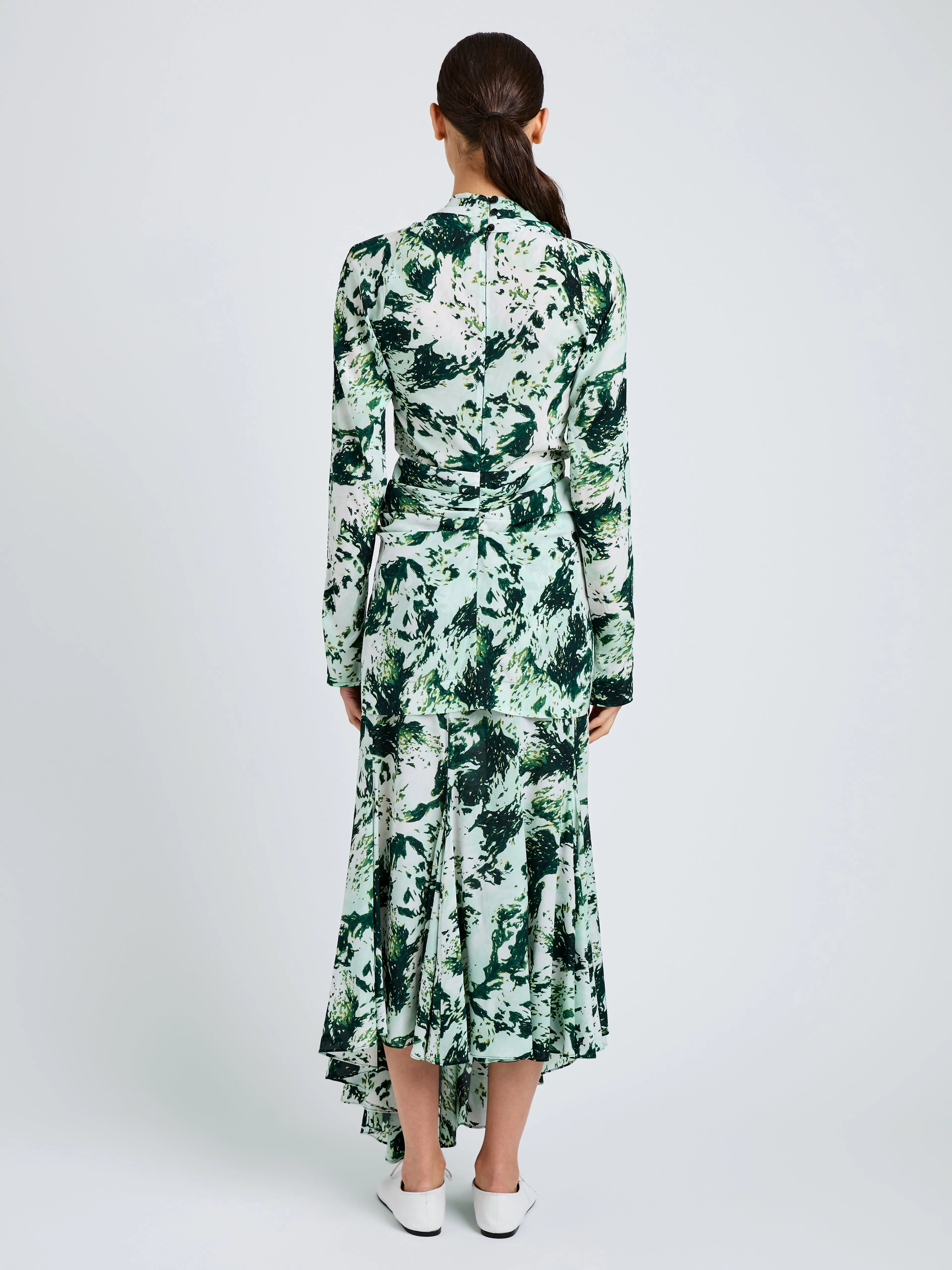 Joelle Skirt in Printed Silk Viscose sold by Proenza Schouler product image thumbnail 5