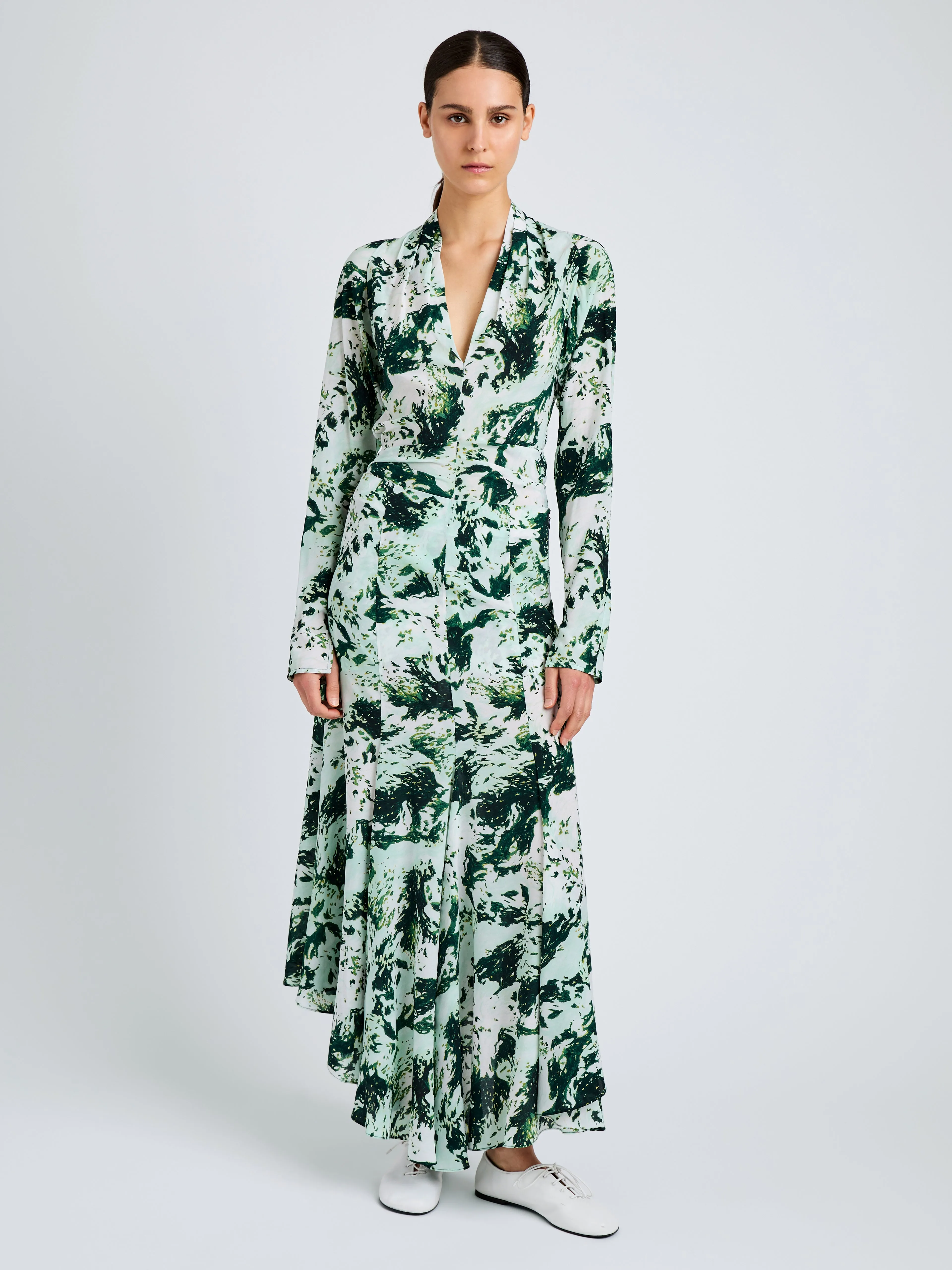 Joelle Skirt in Printed Silk Viscose sold by Proenza Schouler product image thumbnail 2