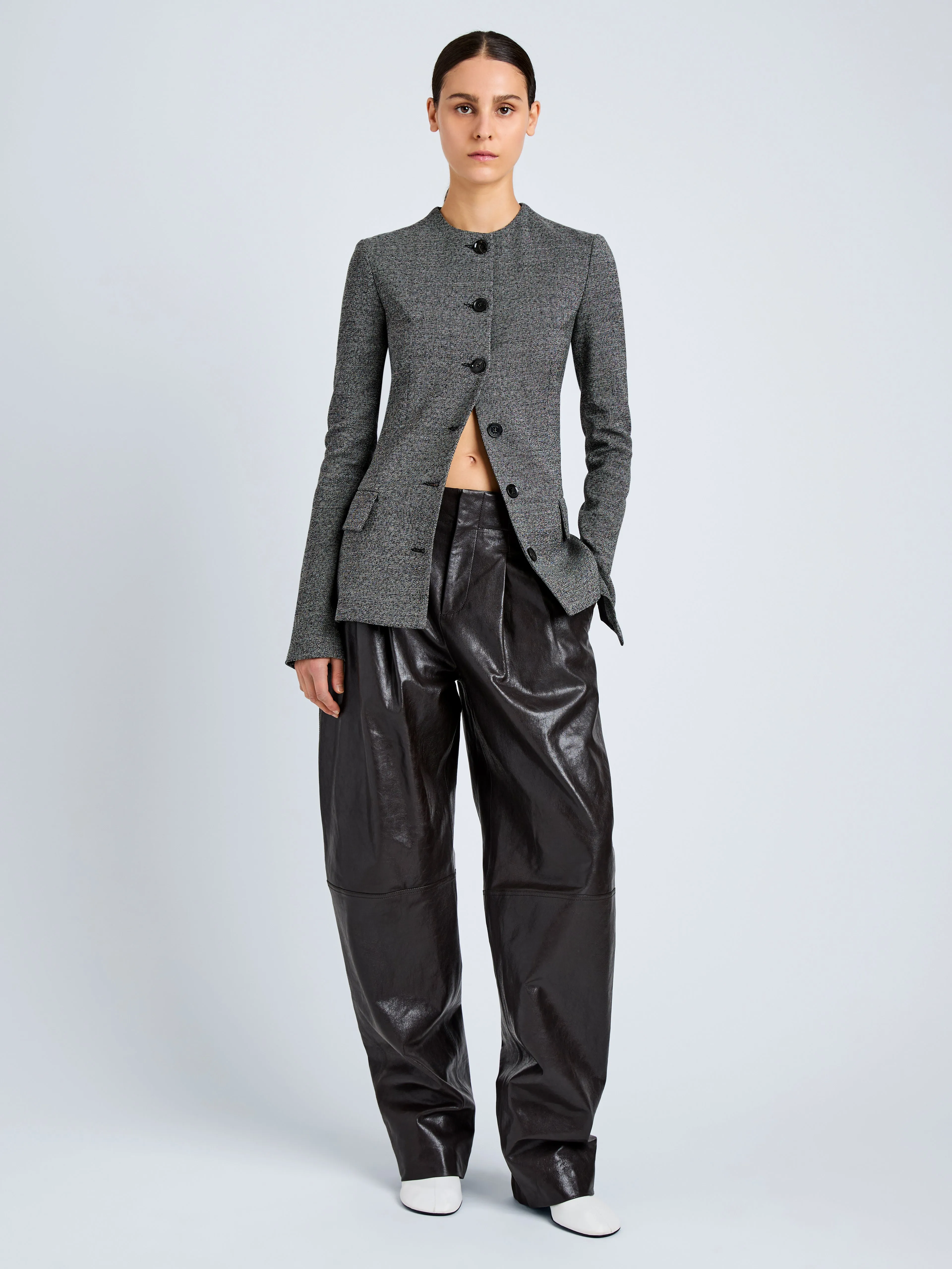 Annemarie Jacket in Melange Suiting sold by Proenza Schouler product image thumbnail 3