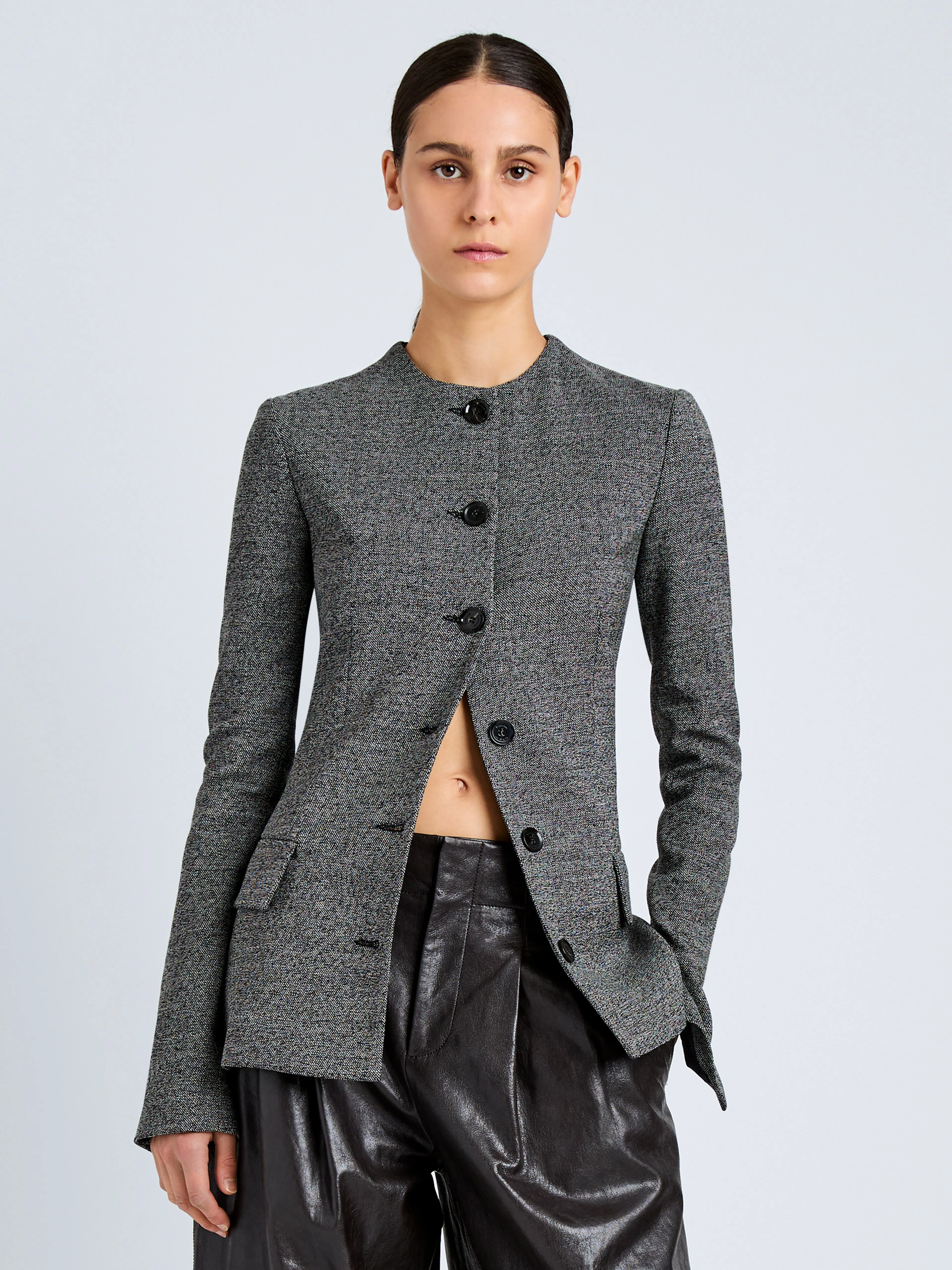 Annemarie Jacket in Melange Suiting sold by Proenza Schouler product image thumbnail 2