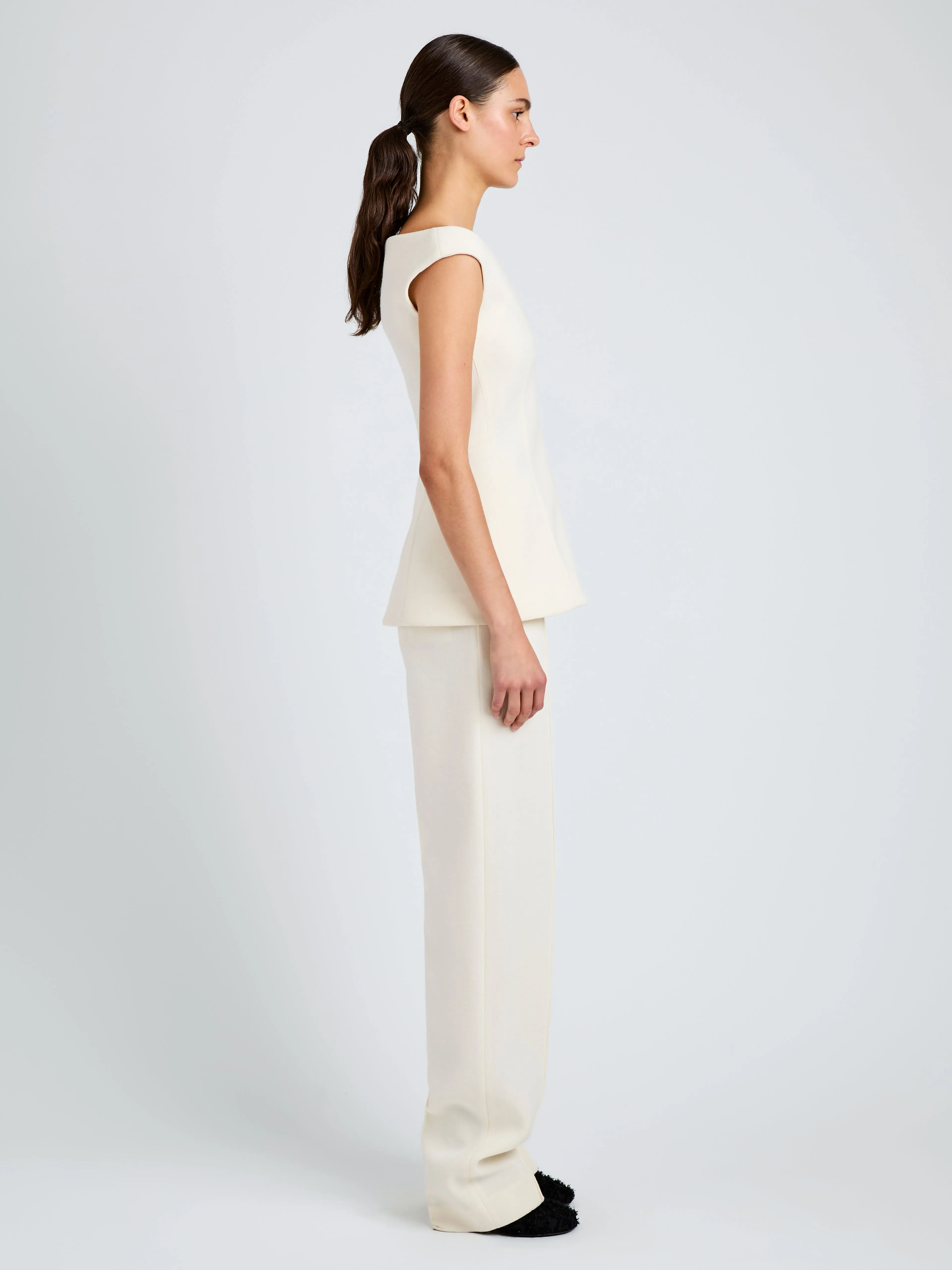 Mariam Top in Wool Scuba sold by Proenza Schouler product image thumbnail 4