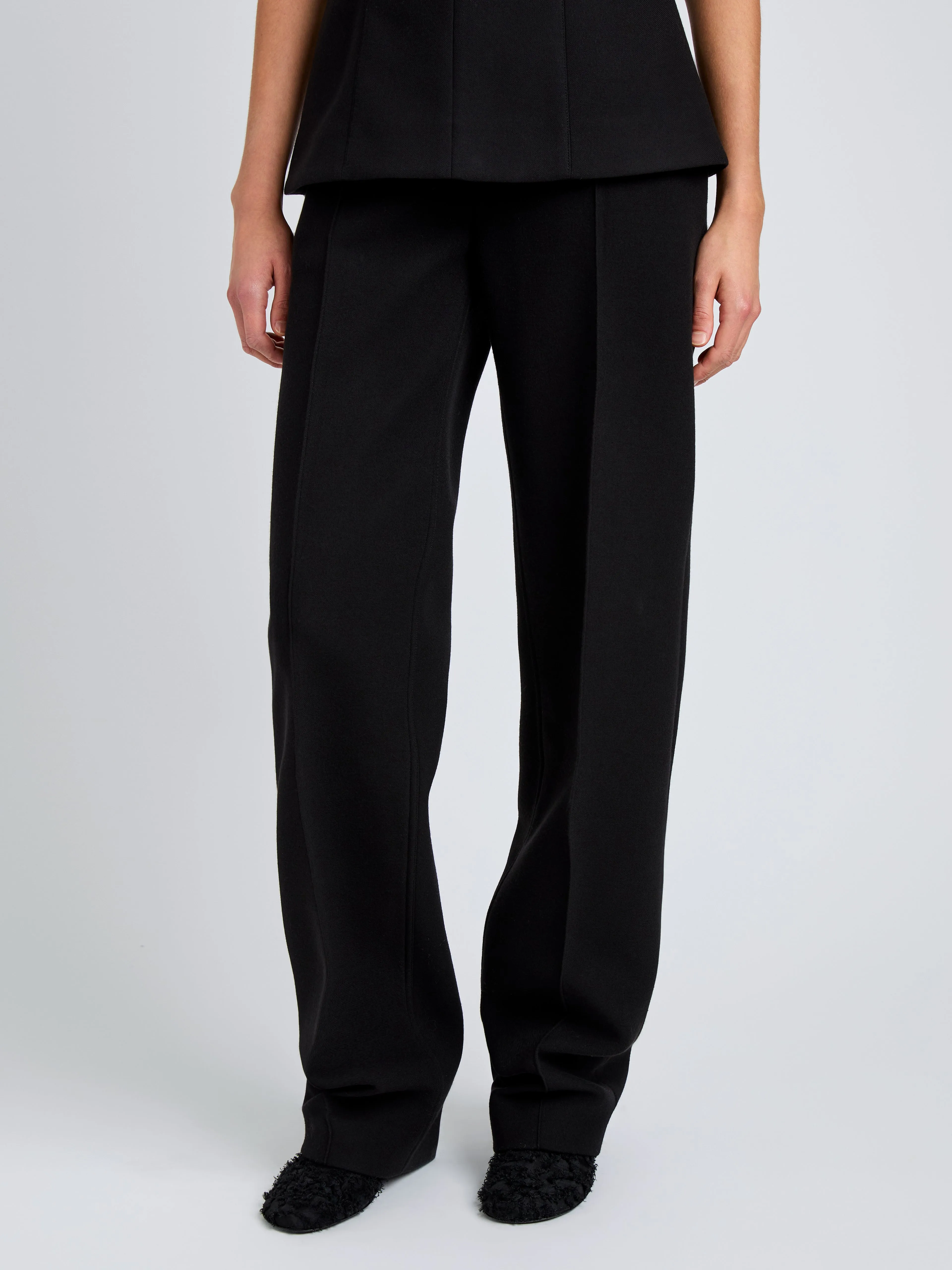Zee Pant in Wool Scuba sold by Proenza Schouler product image thumbnail 5