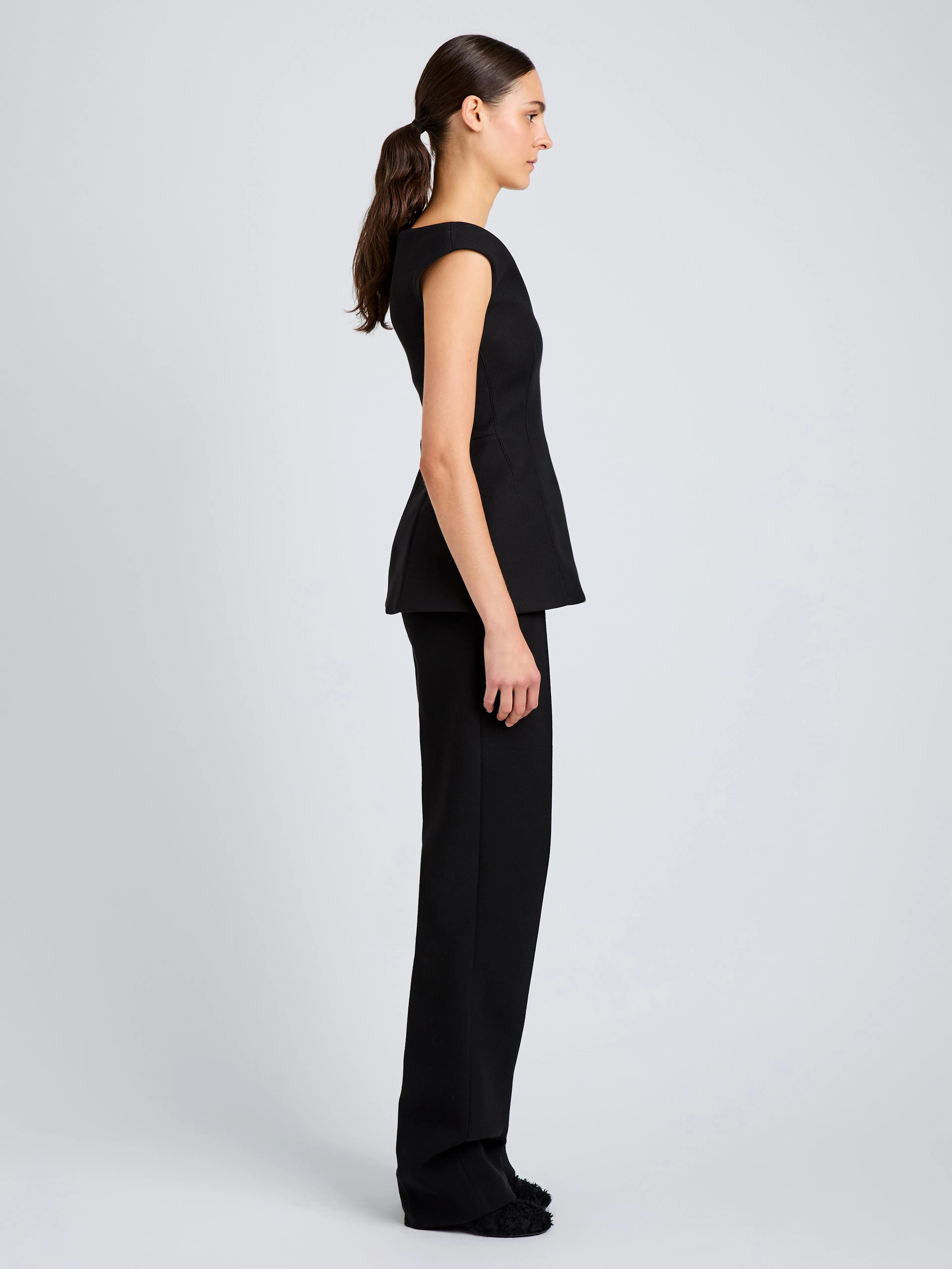 Zee Pant in Wool Scuba sold by Proenza Schouler product image thumbnail 3