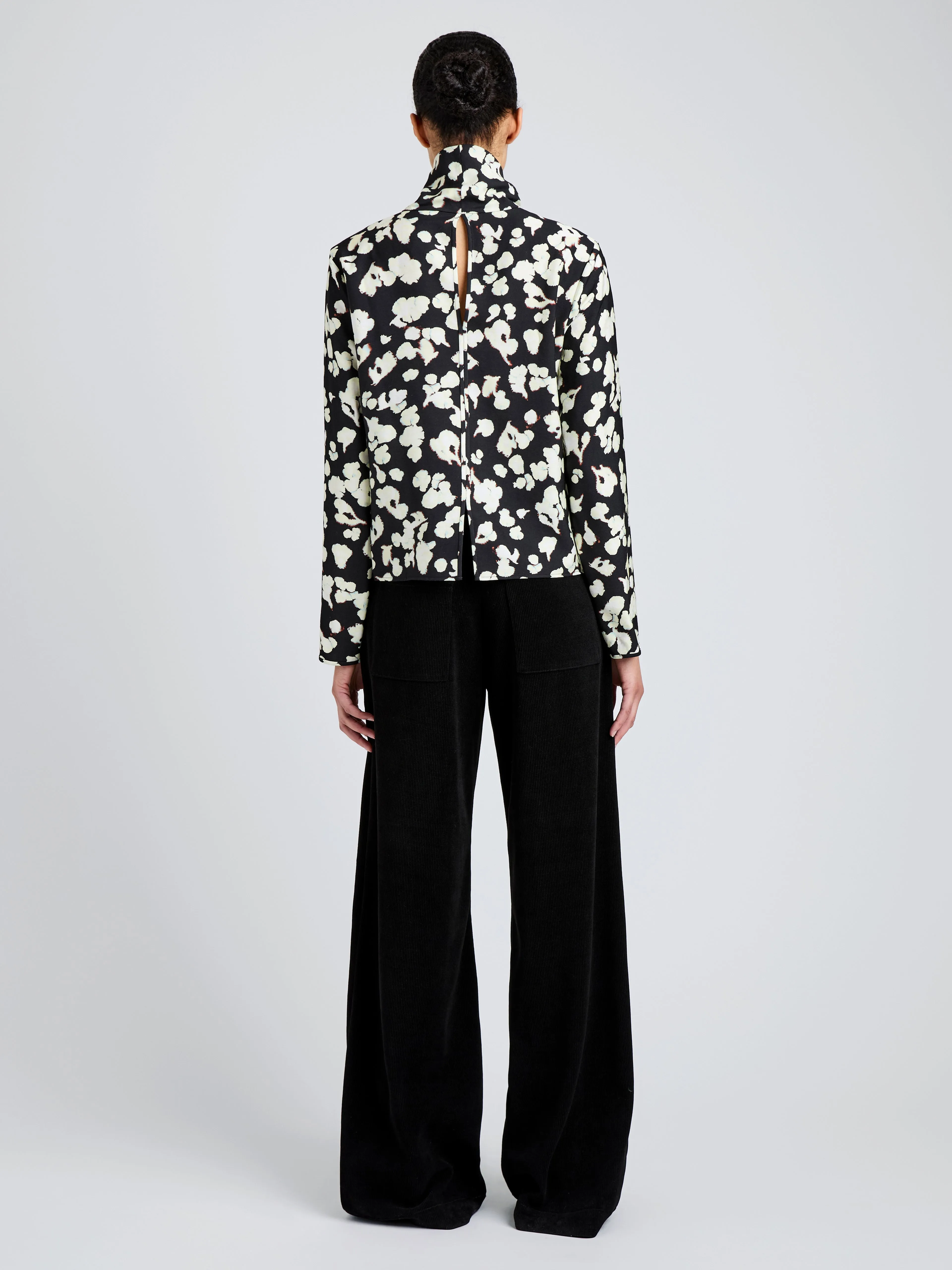 Ansel Top in Printed Soft Twill sold by Proenza Schouler product image thumbnail 5