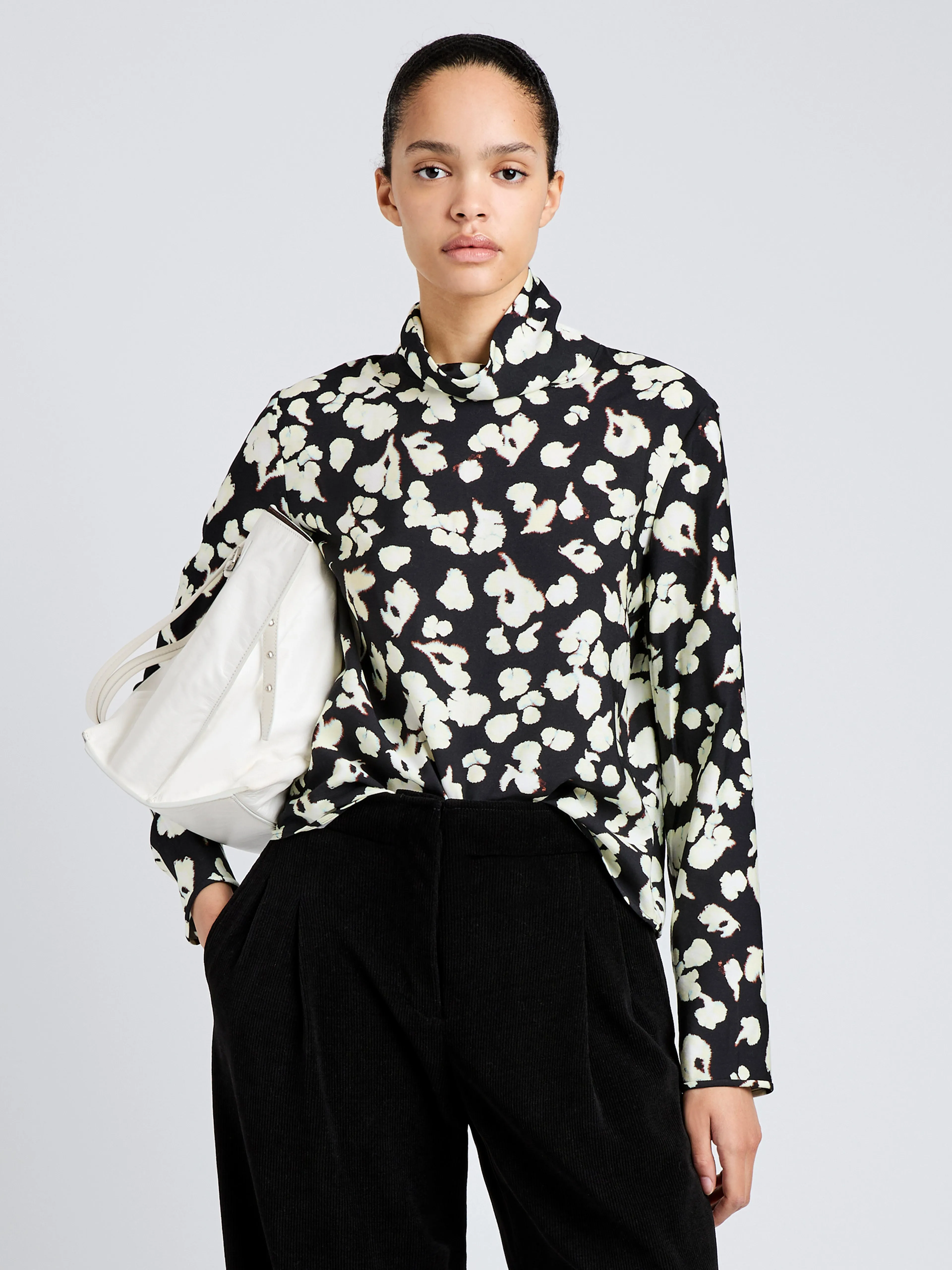 Ansel Top in Printed Soft Twill sold by Proenza Schouler product image thumbnail 2