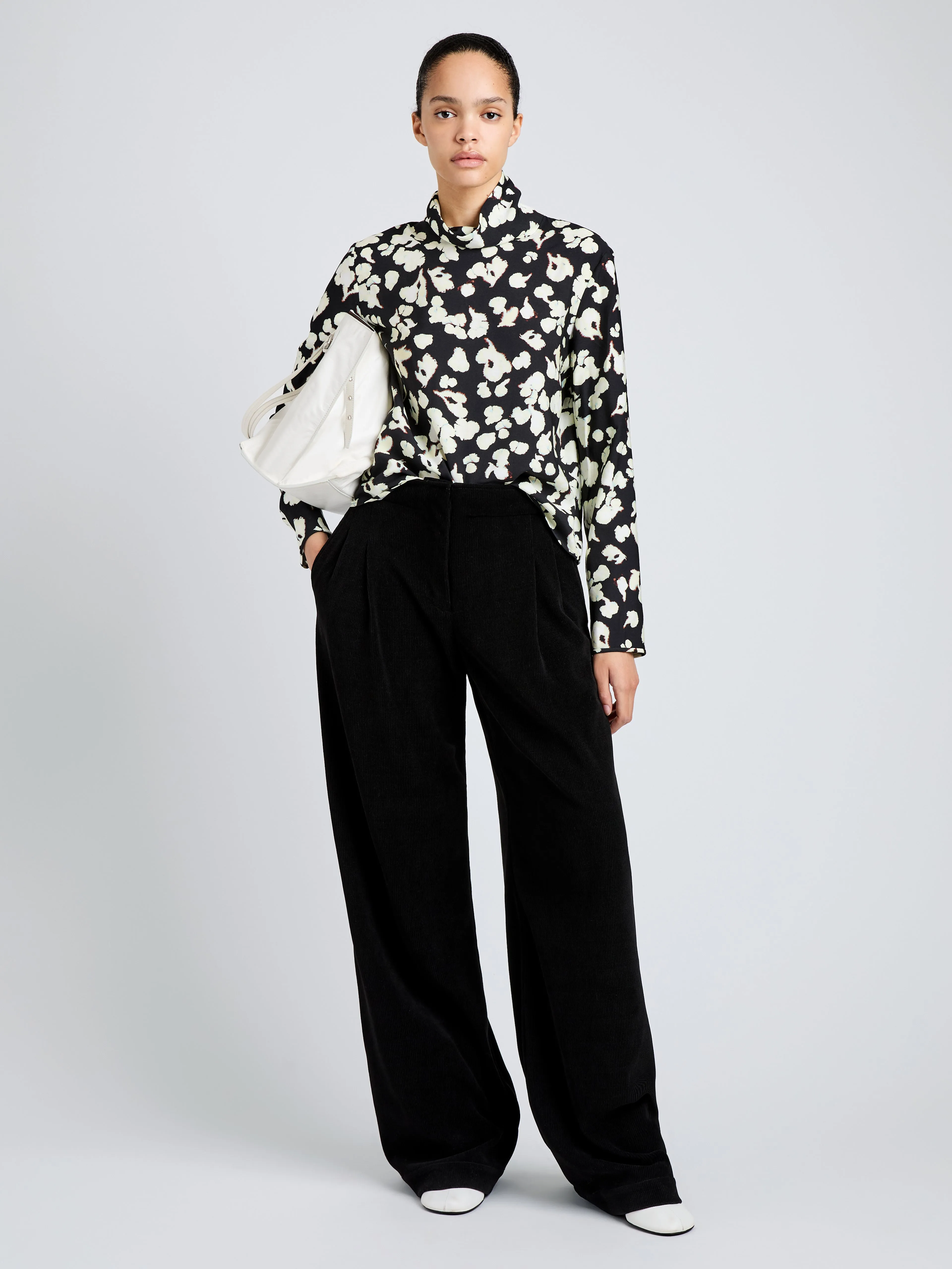 Ansel Top in Printed Soft Twill sold by Proenza Schouler product image thumbnail 3