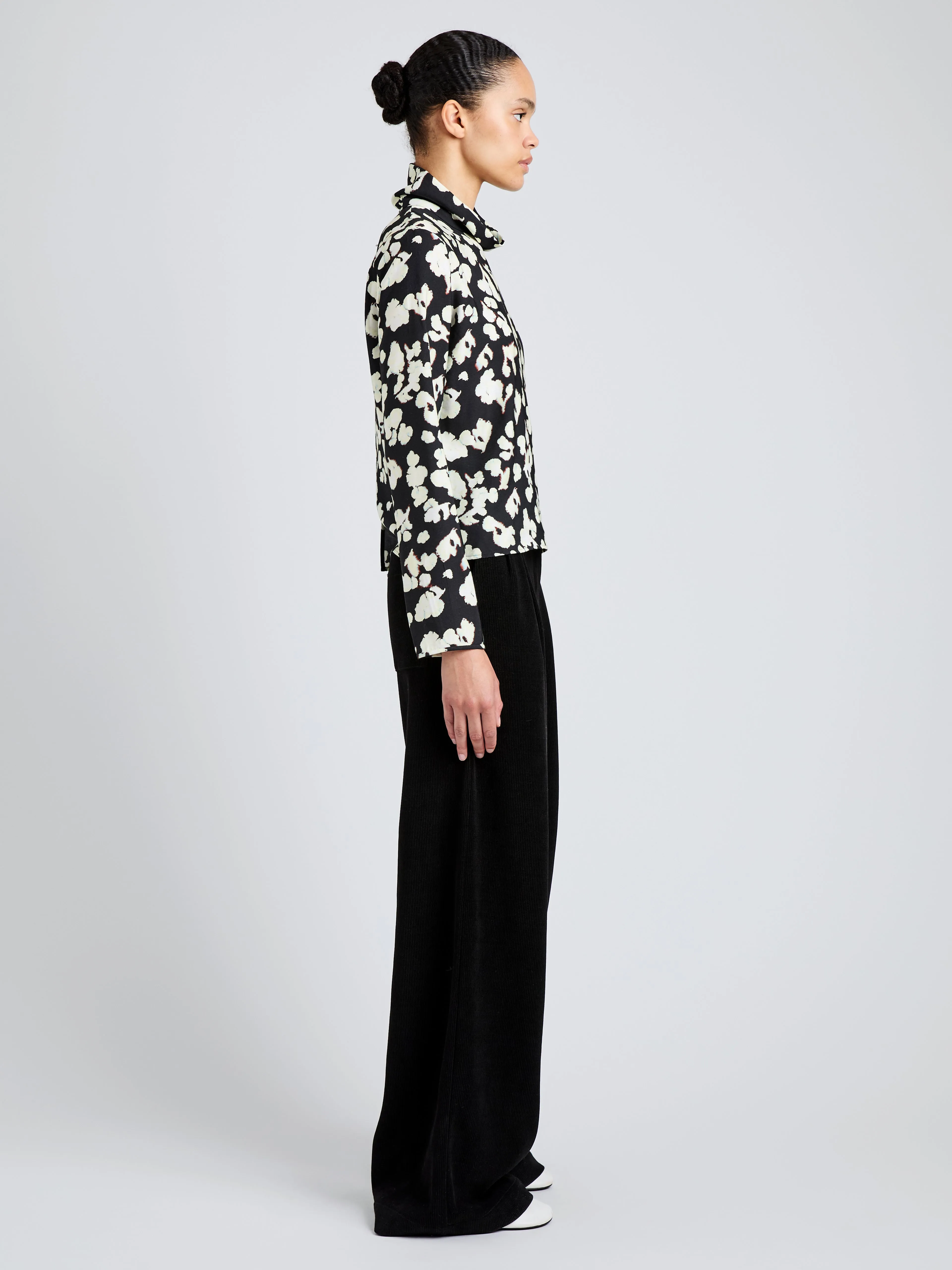Ansel Top in Printed Soft Twill sold by Proenza Schouler product image thumbnail 4