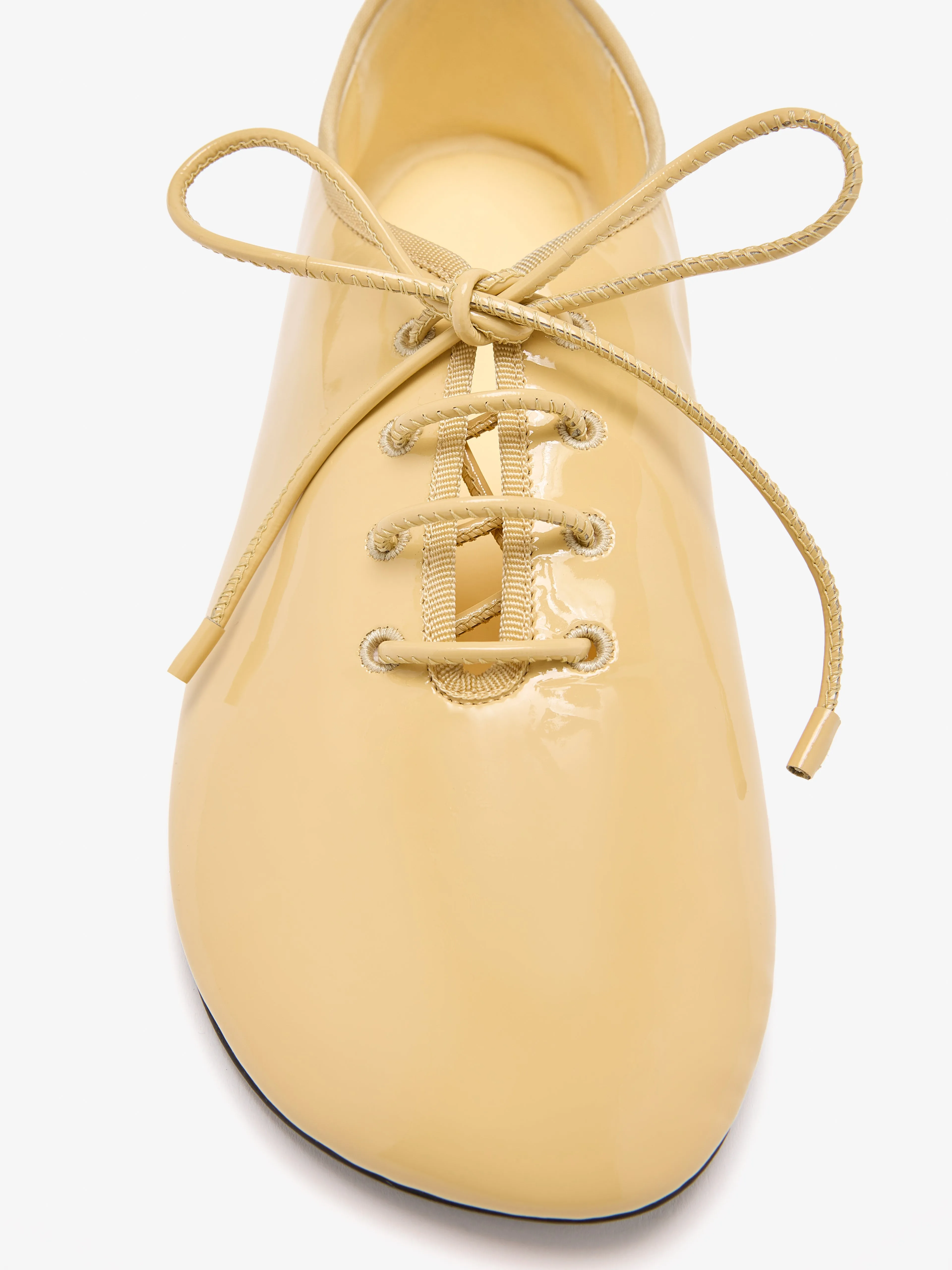Glove Lace Up Flats in Soft Patent sold by Proenza Schouler product image thumbnail 4
