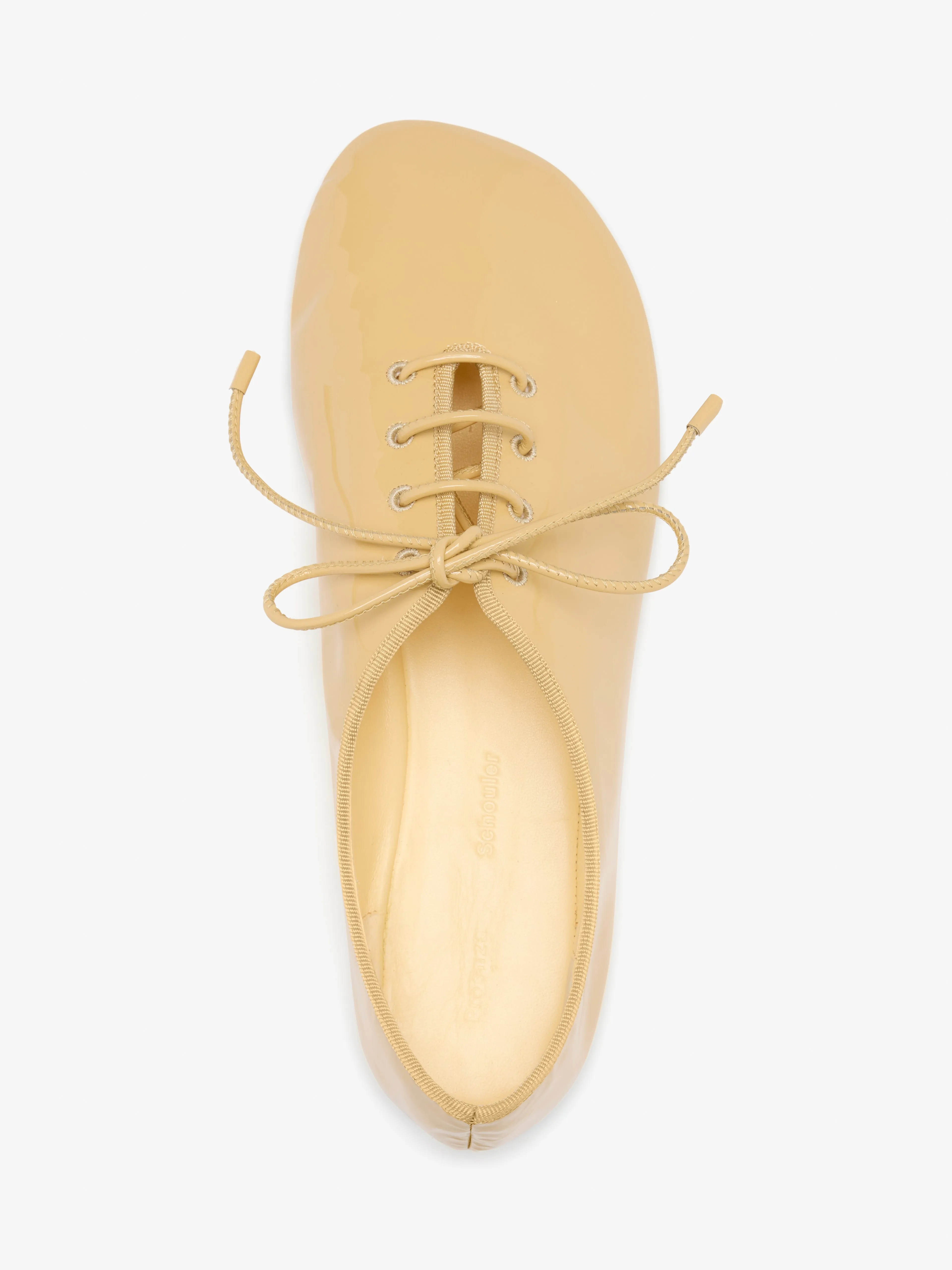 Glove Lace Up Flats in Soft Patent sold by Proenza Schouler product image thumbnail 3