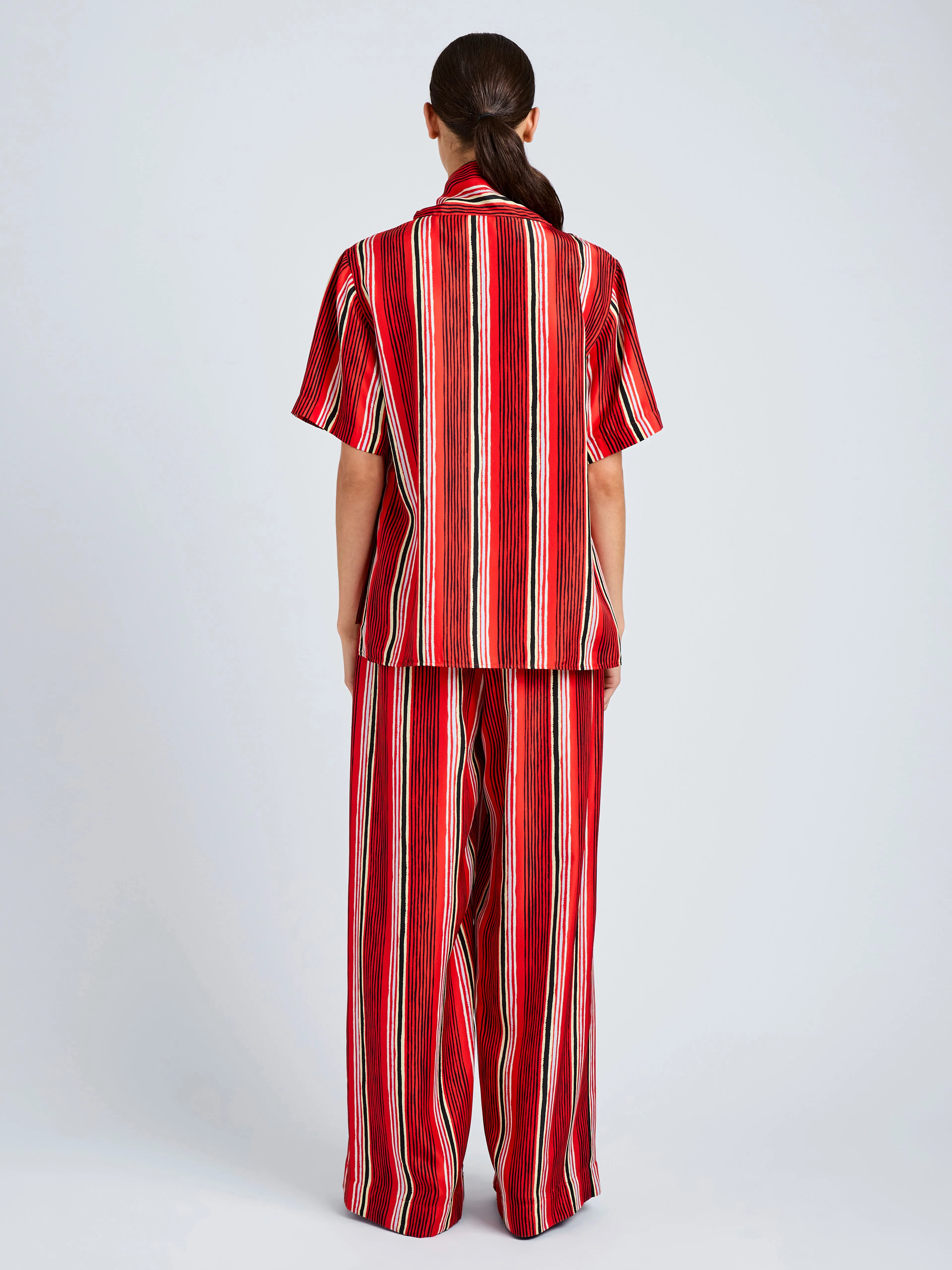 Amira Pant in Printed Silk Habotai sold by Proenza Schouler product image thumbnail 4