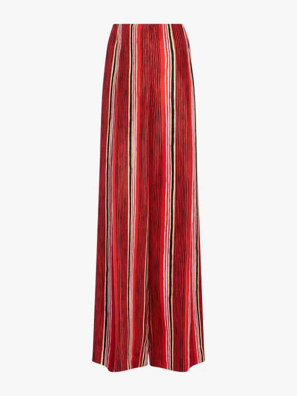 Amira Pant in Printed Silk Habotai sold by Proenza Schouler