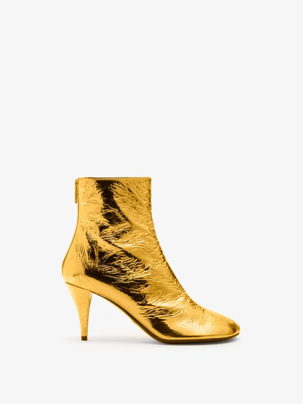 Glove Ankle Boots in Crinkle Gold sold by Proenza Schouler